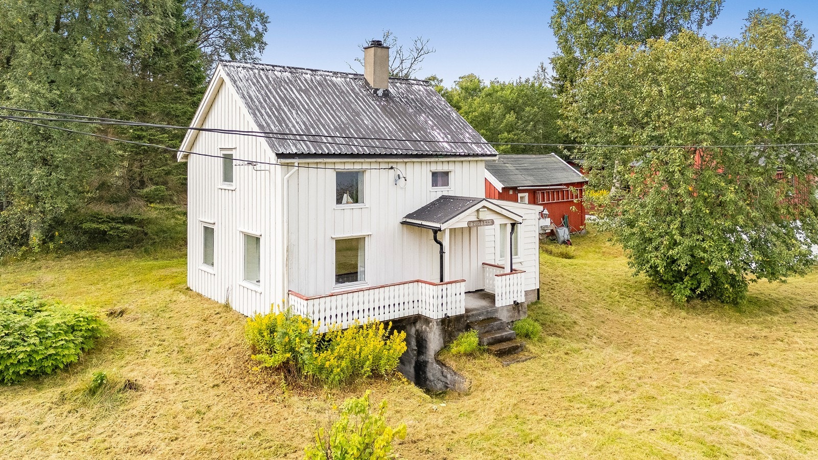 Fasade sørøst, opprinnelig hovedhus. Galleribilde