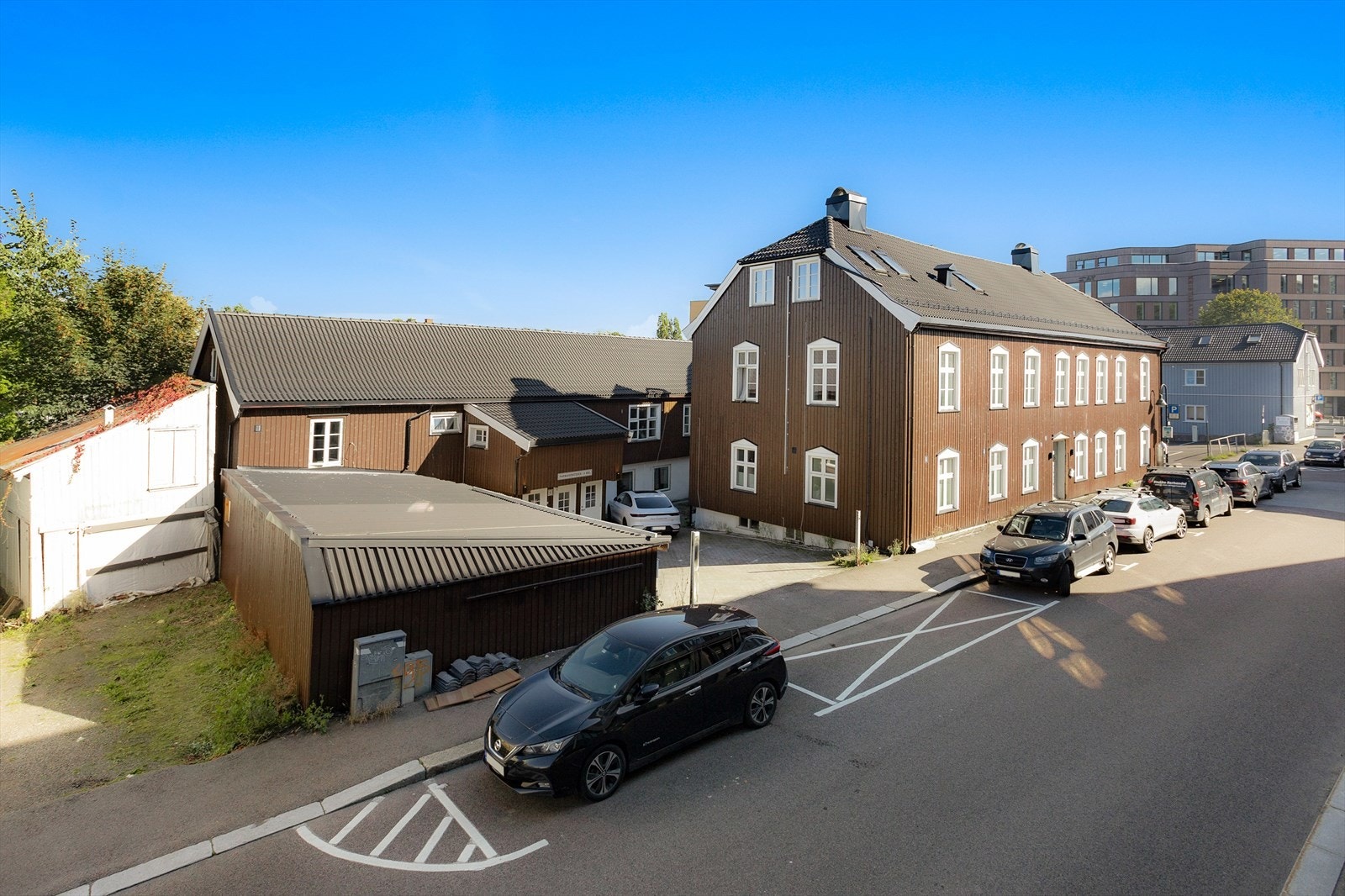 Bygården fikk utvendig omkledning og nye vinduer i 2018. Galleribilde