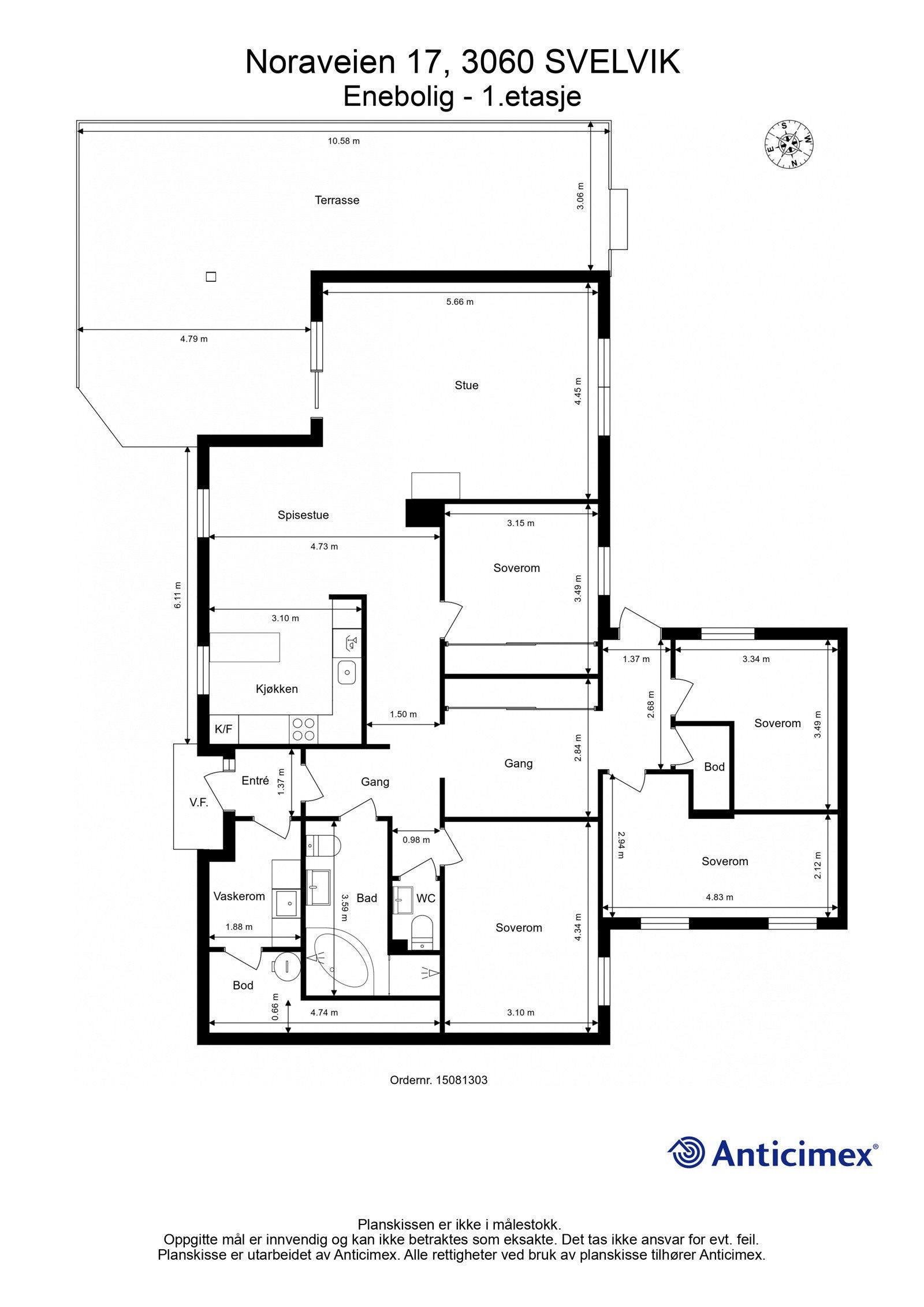 Plantegning 1.etasje Galleribilde