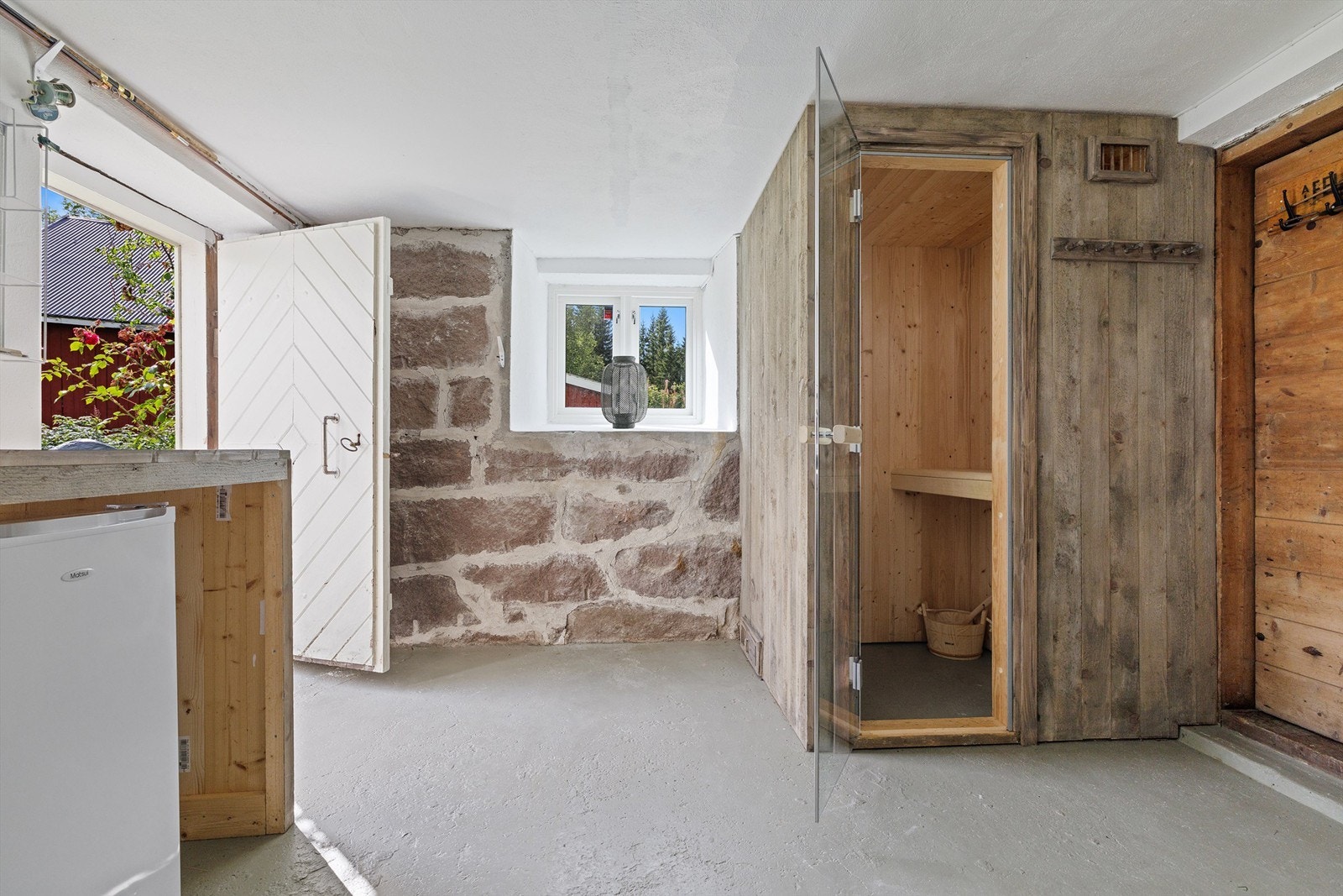 I kjelleren finner du også en badstue, perfekt på kalde vinterdager. Galleribilde