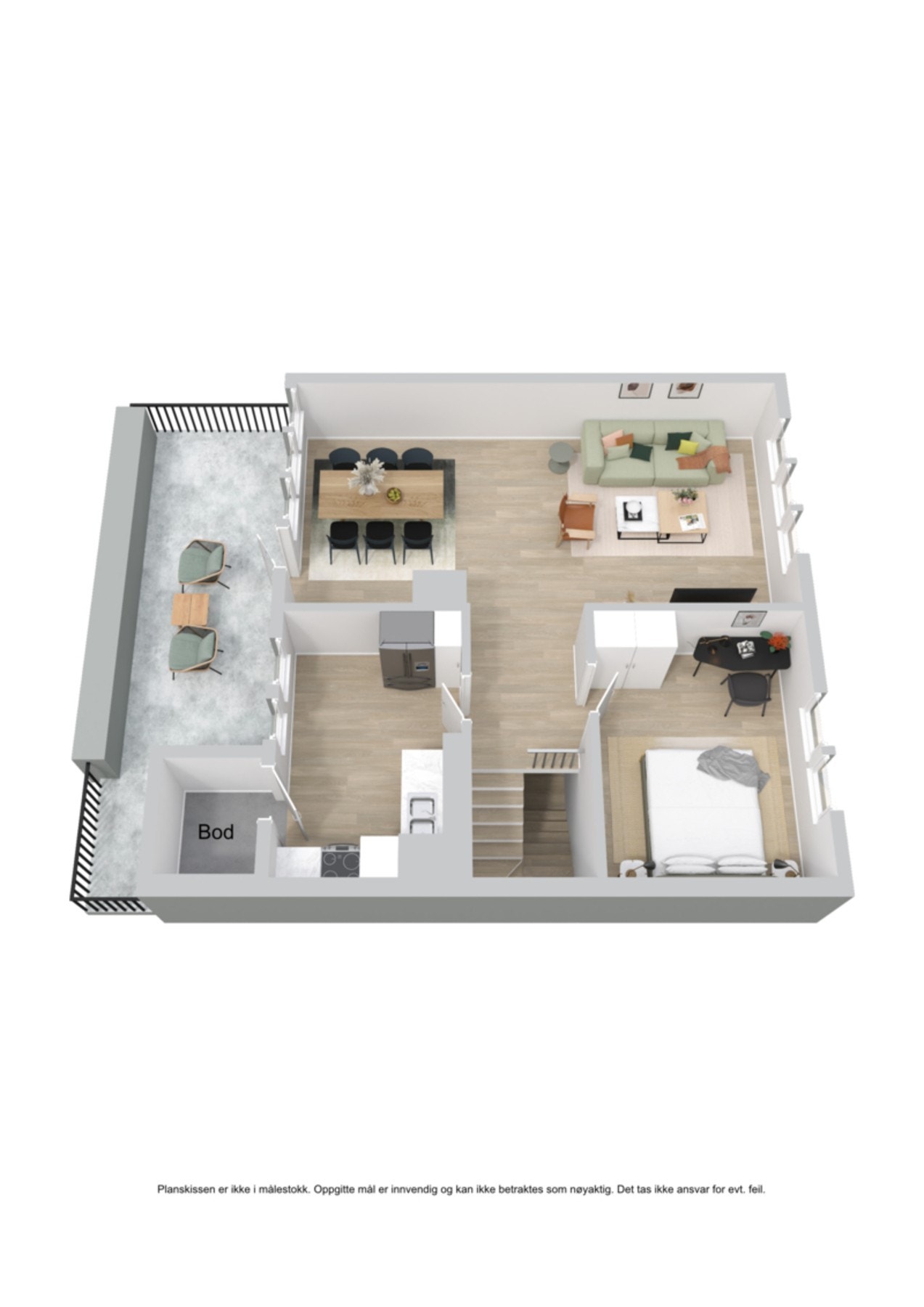 3D-skisse Galleribilde
