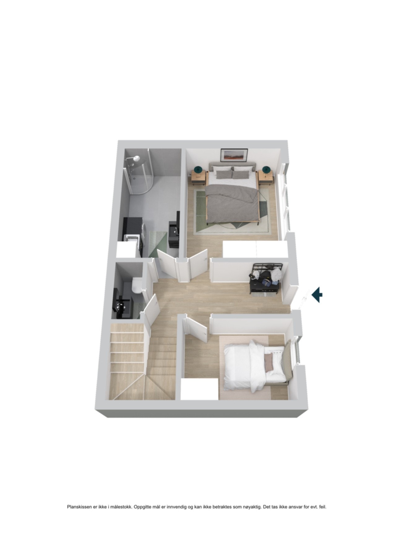 3D-skisse Galleribilde