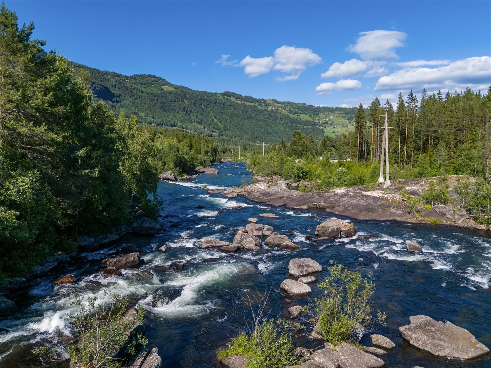 Hallingdalselva er kjent for gode fiskemuligheter. Galleribilde