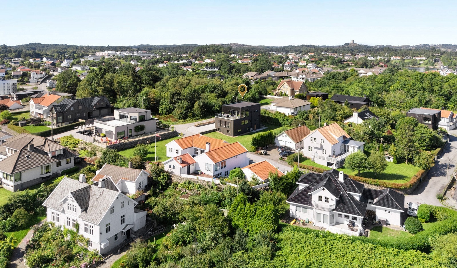 Et flott boligområde med attraktive omgivelser og et trivelig og godt bomiljø