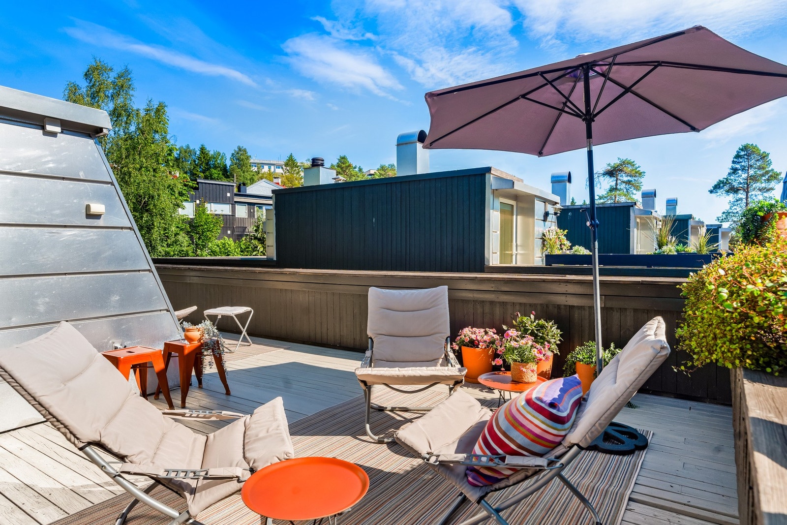 Takterrasse. Galleribilde