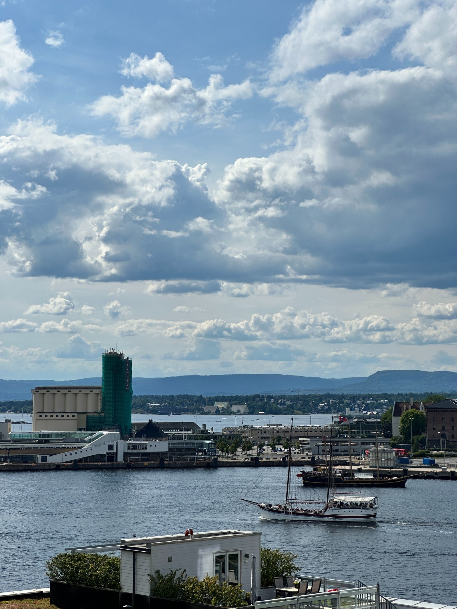 Utsikt fra takterasse Galleribilde