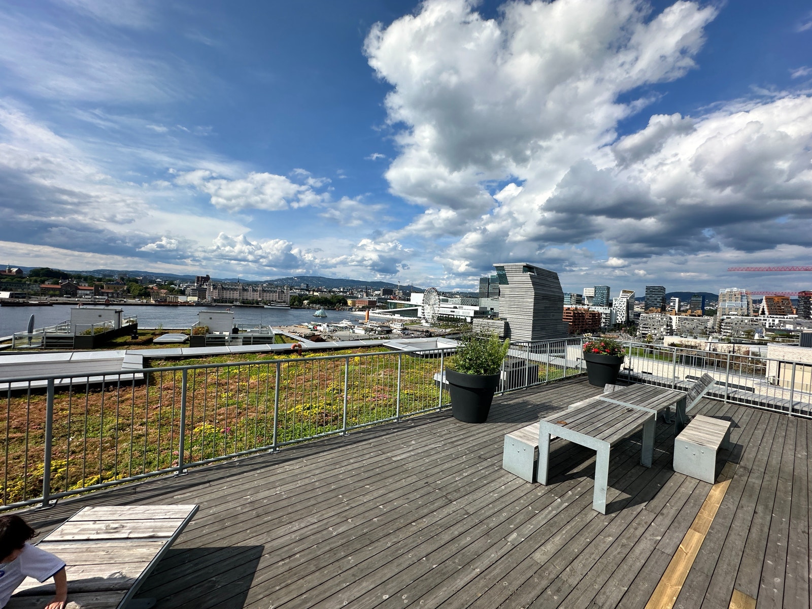 Utsikt fra takterasse Galleribilde