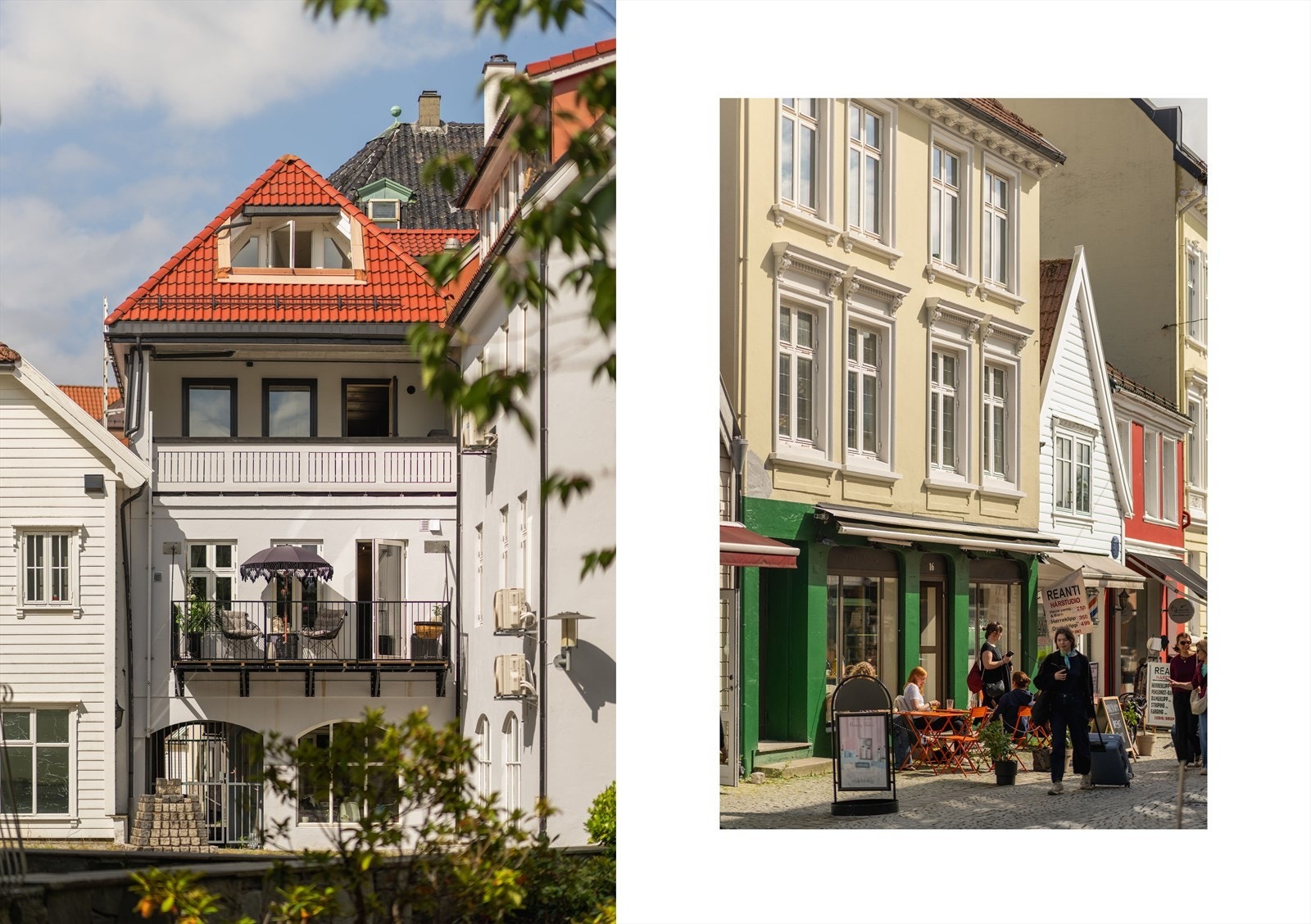 Området har blant annet Marken Kaffe, Godt Brød Marken og Restaurant Amateur i selve Marken. Galleribilde