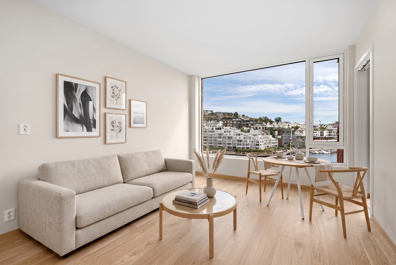 Velkommen til Tangen Terrasse og leilighet H0504 (bildet er digitalt møblert, avvik kan forekomme) Galleribilde