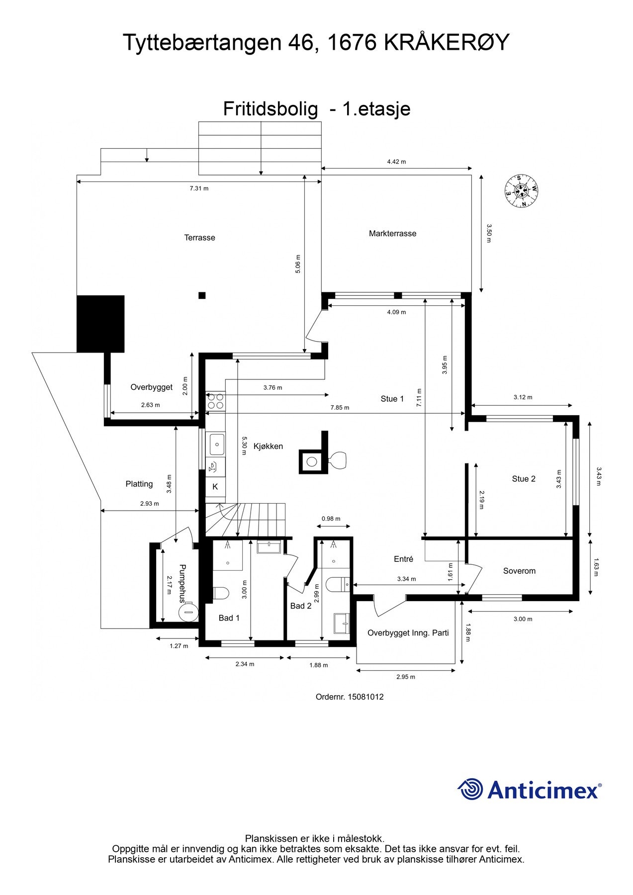 Plan 1. etasje Galleribilde