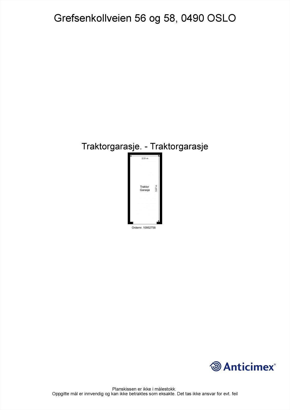 Plantegning - Traktorgarasje Galleribilde