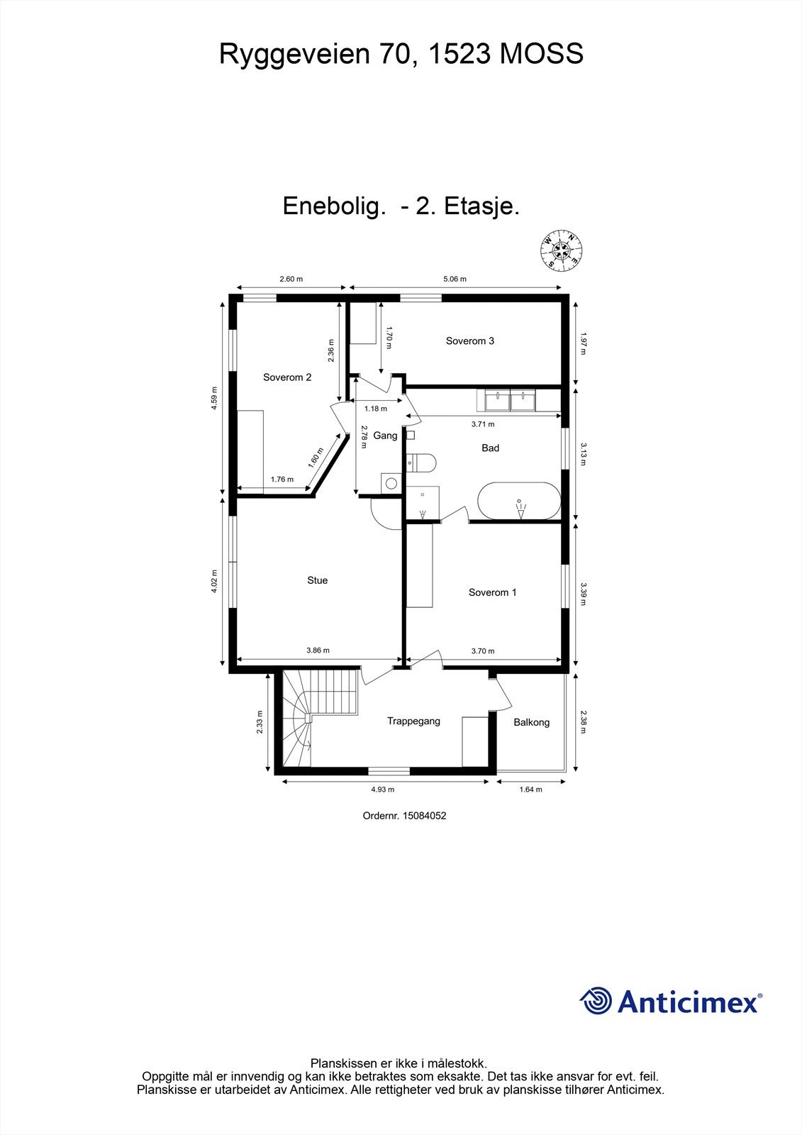 Veiledende skisse av andre etasje. Galleribilde