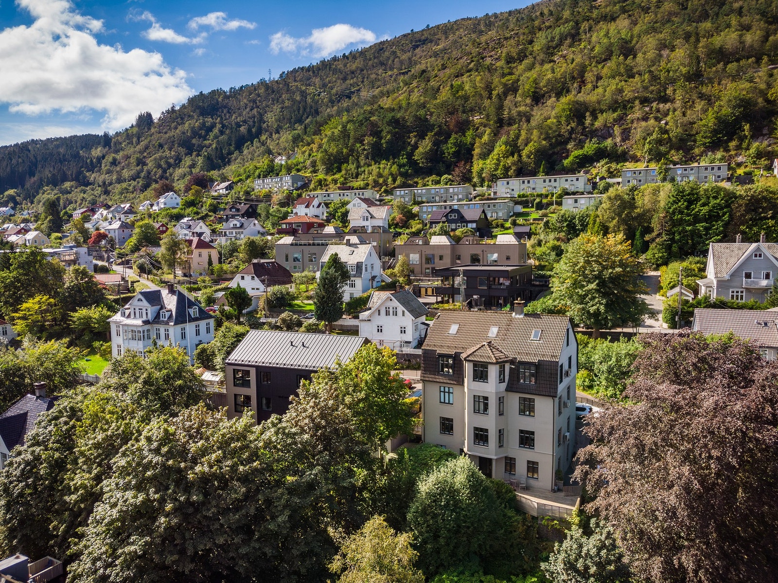 - Her bor du i et flott nabolag med fjellet like bak. Bybanen noen minutters gange unna tar deg effektivt rundt - Galleribilde