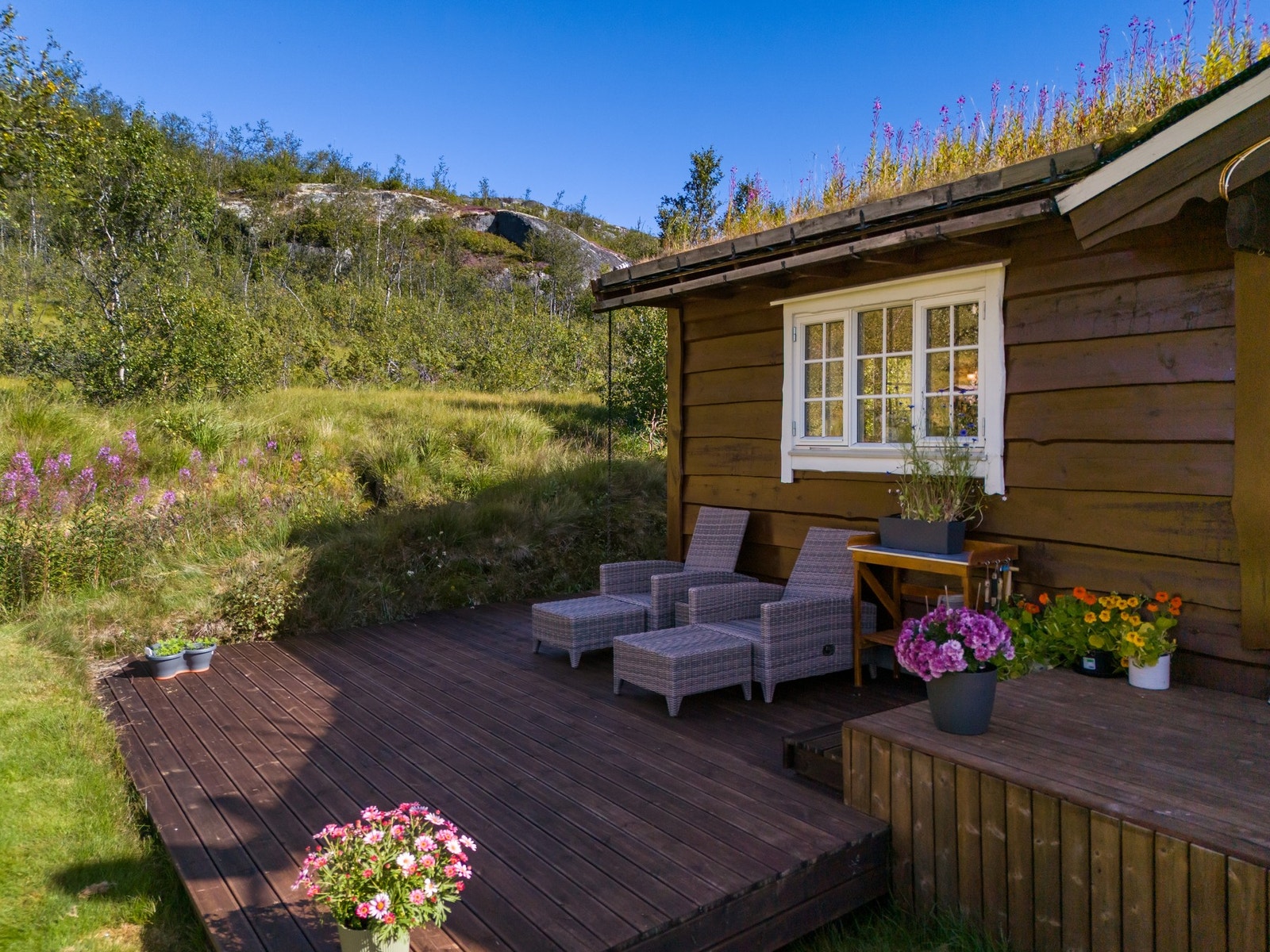 Flotte uteområder på terrassen Galleribilde
