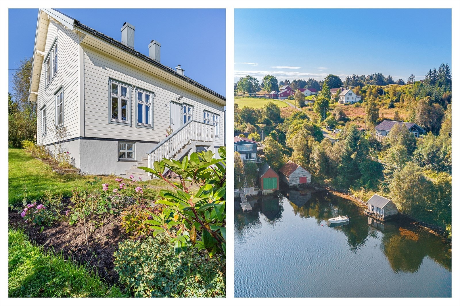 En eiendom som kombinerer et sjarmerende våningshus med en idyllisk beliggenhet. Galleribilde