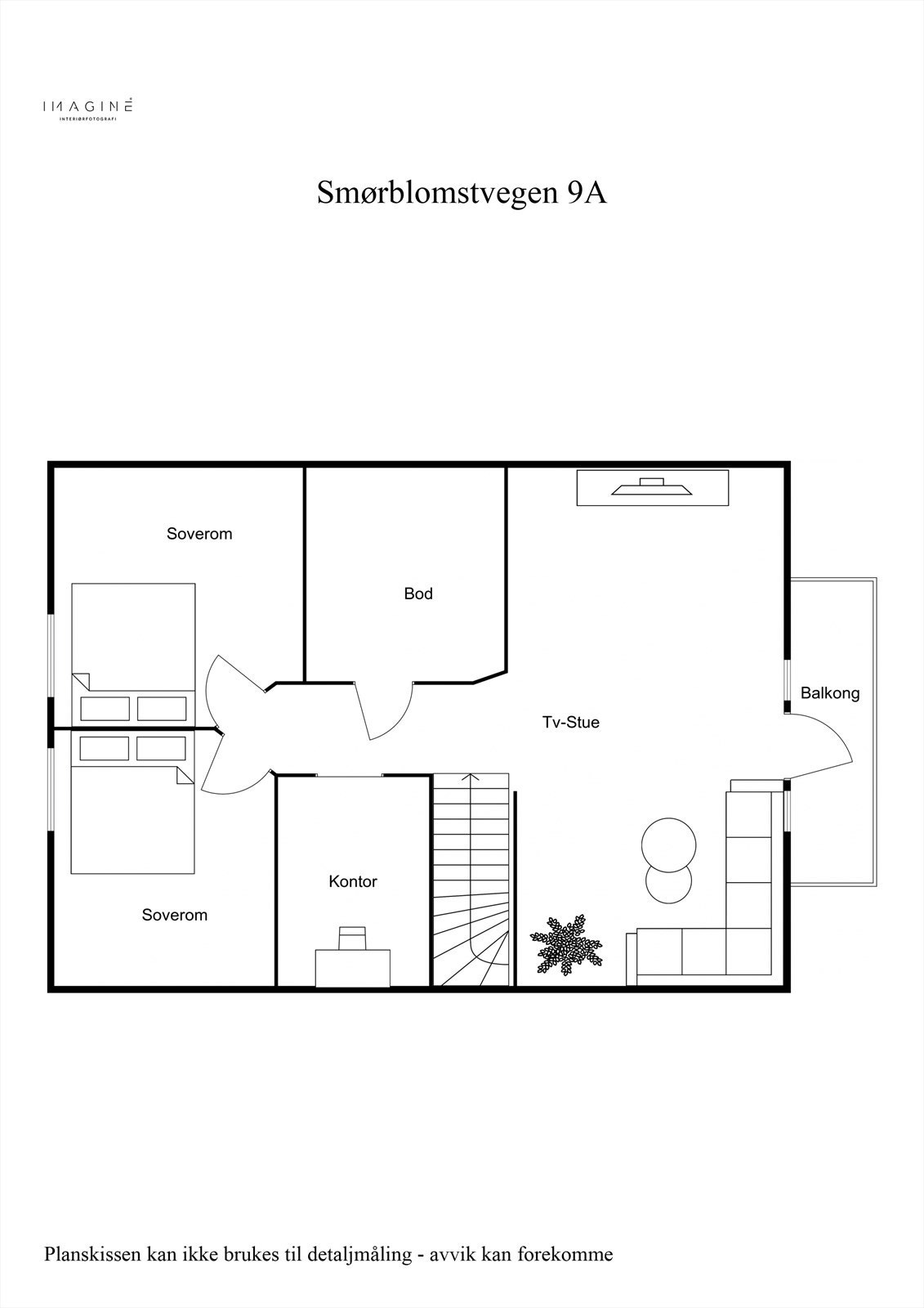 Planskisser 2D. 2.etg Galleribilde