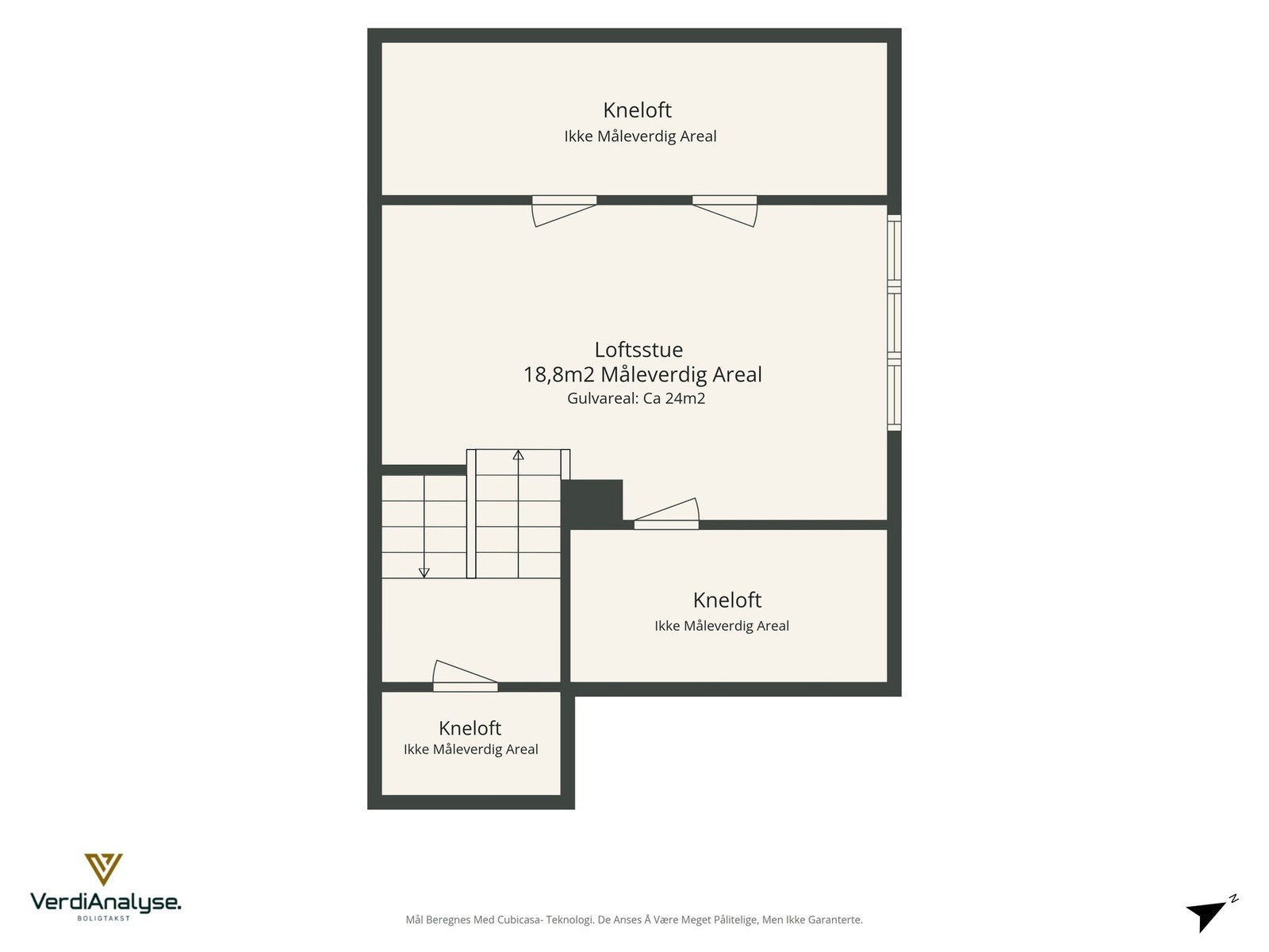 Planskisse for loftetasje. Galleribilde