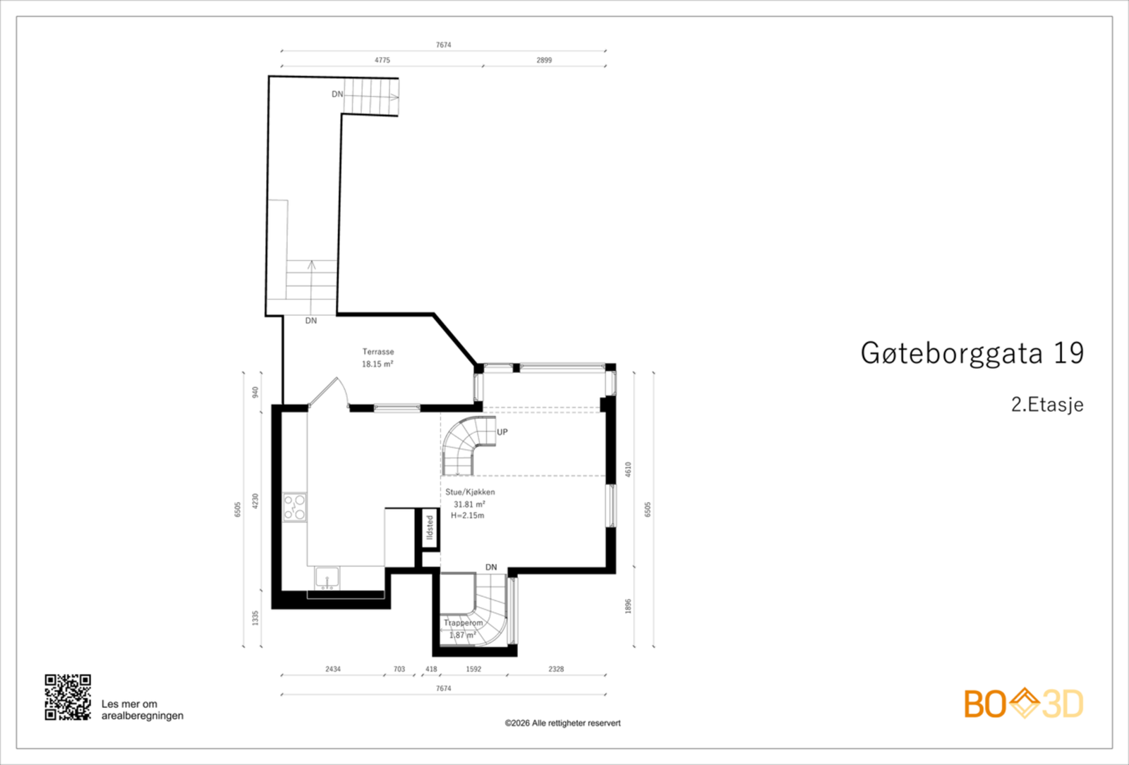 Plantegning 2. Etasje. Galleribilde