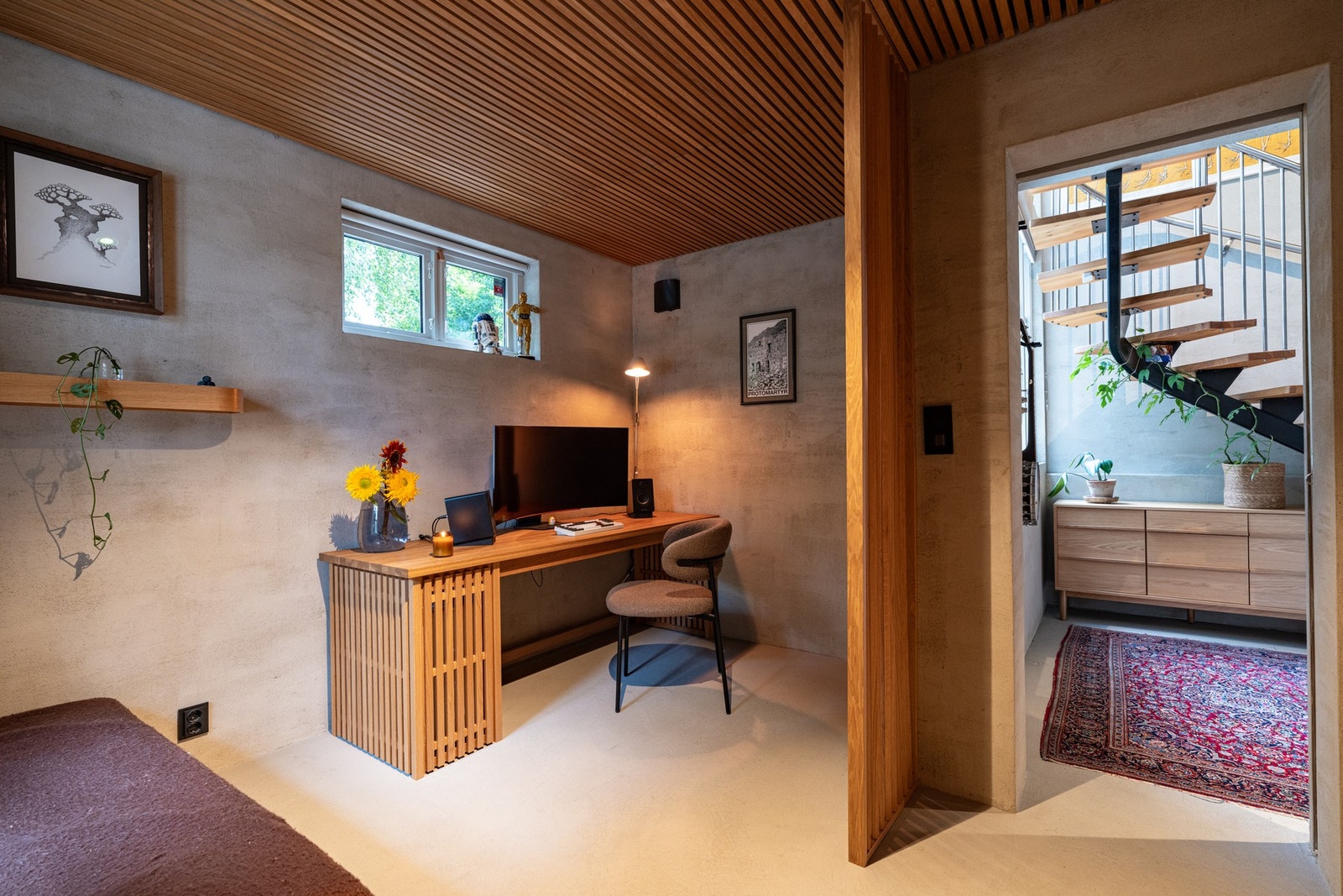 Det andre soverommet er også av god størrelse med plass til dobbeltseng, skrivebord og garderobe. Galleribilde