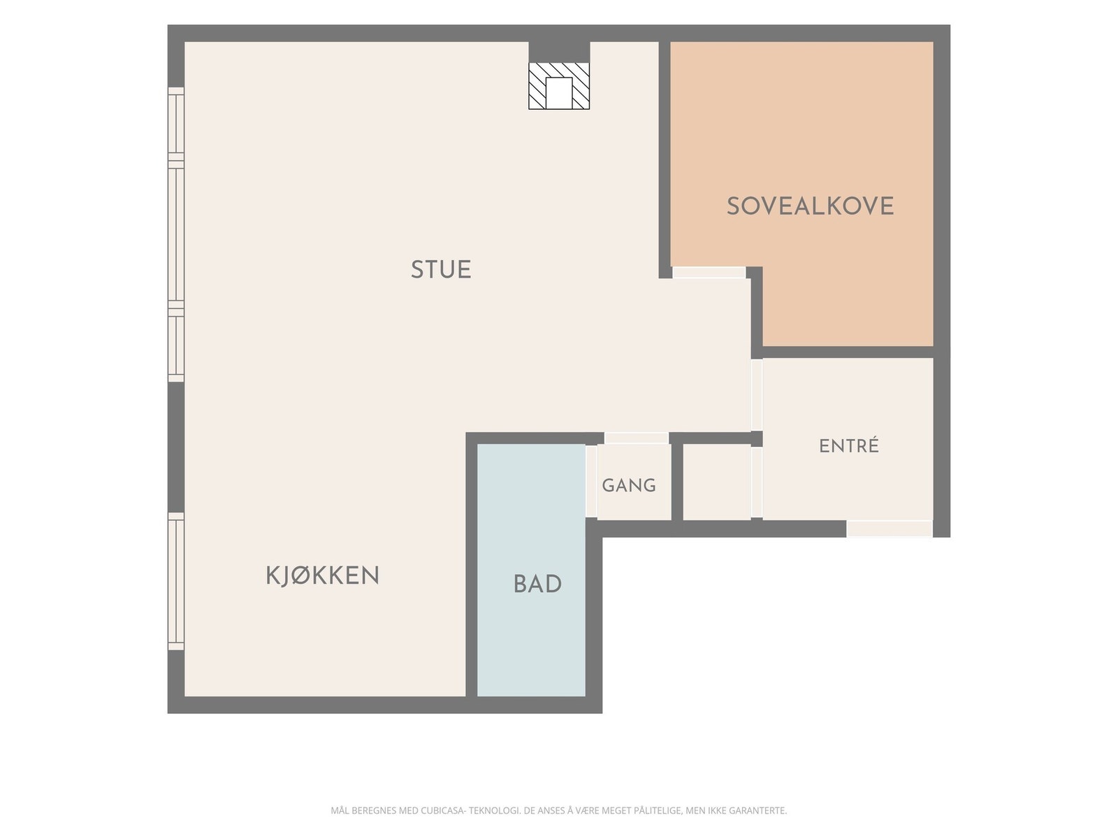 Planskisse - ikke målbar. Avvik kan forekomme. Galleribilde
