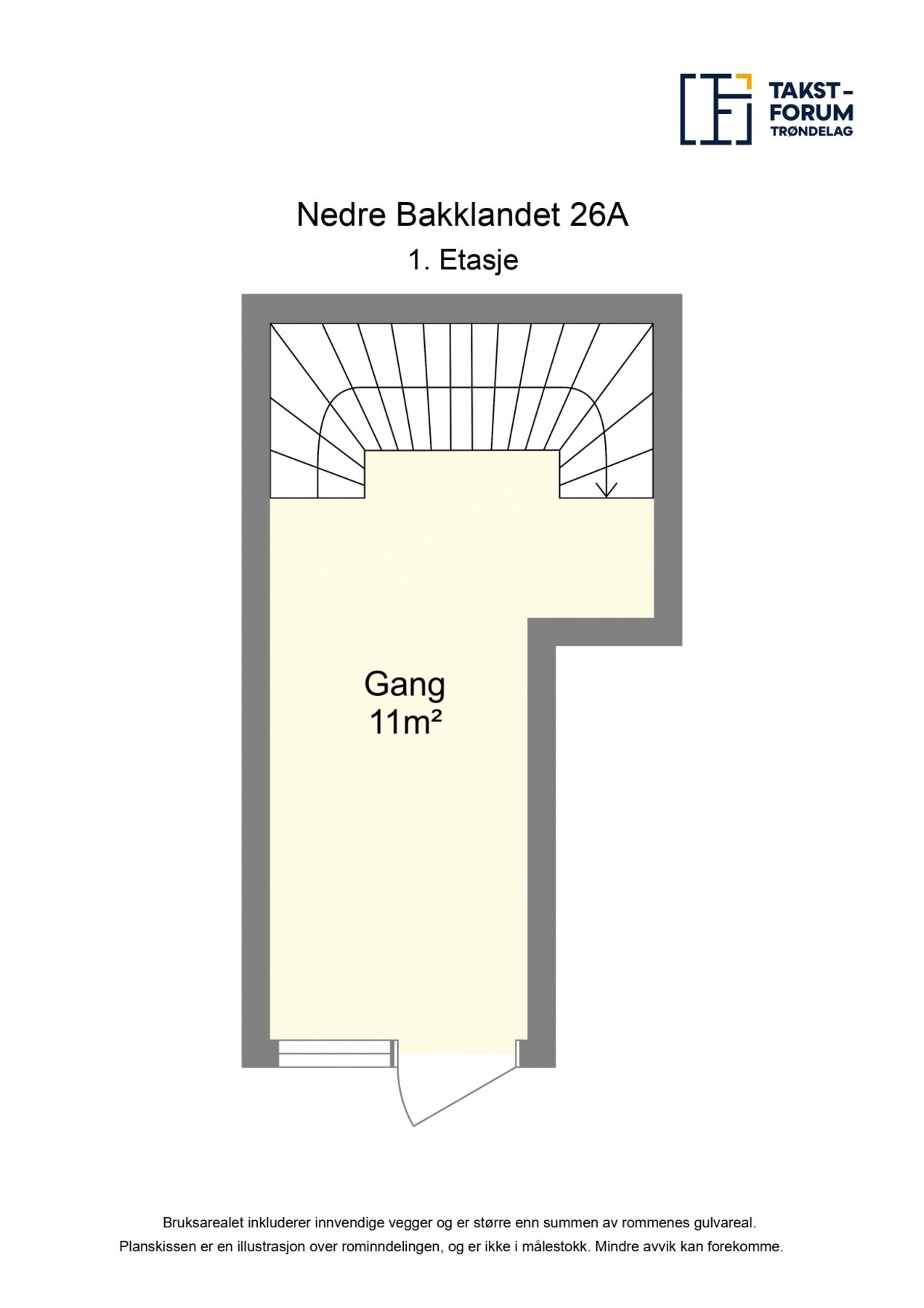 Plantegning 1. etasje Galleribilde