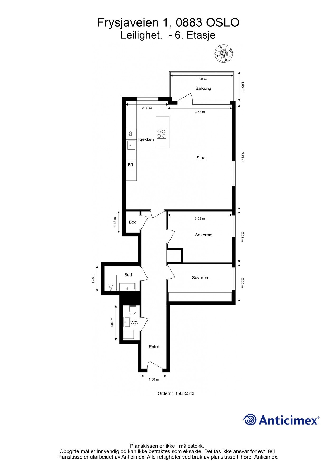 Plantegning Galleribilde
