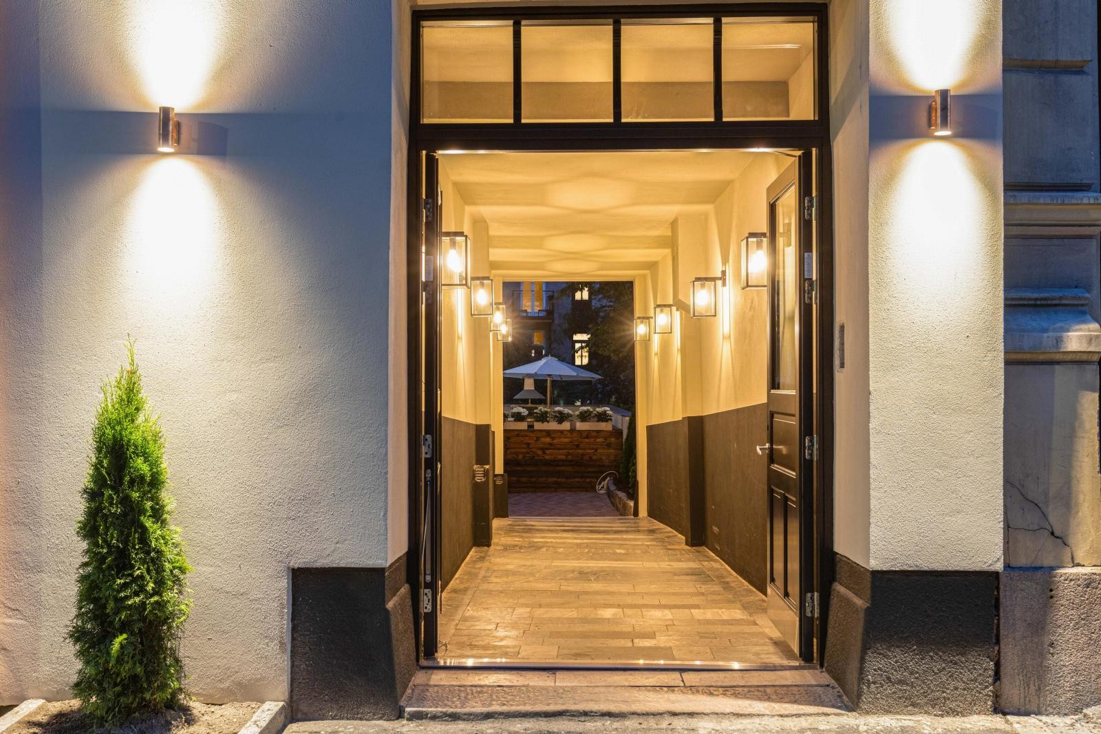 Kveldsbilde av portrommet Galleribilde