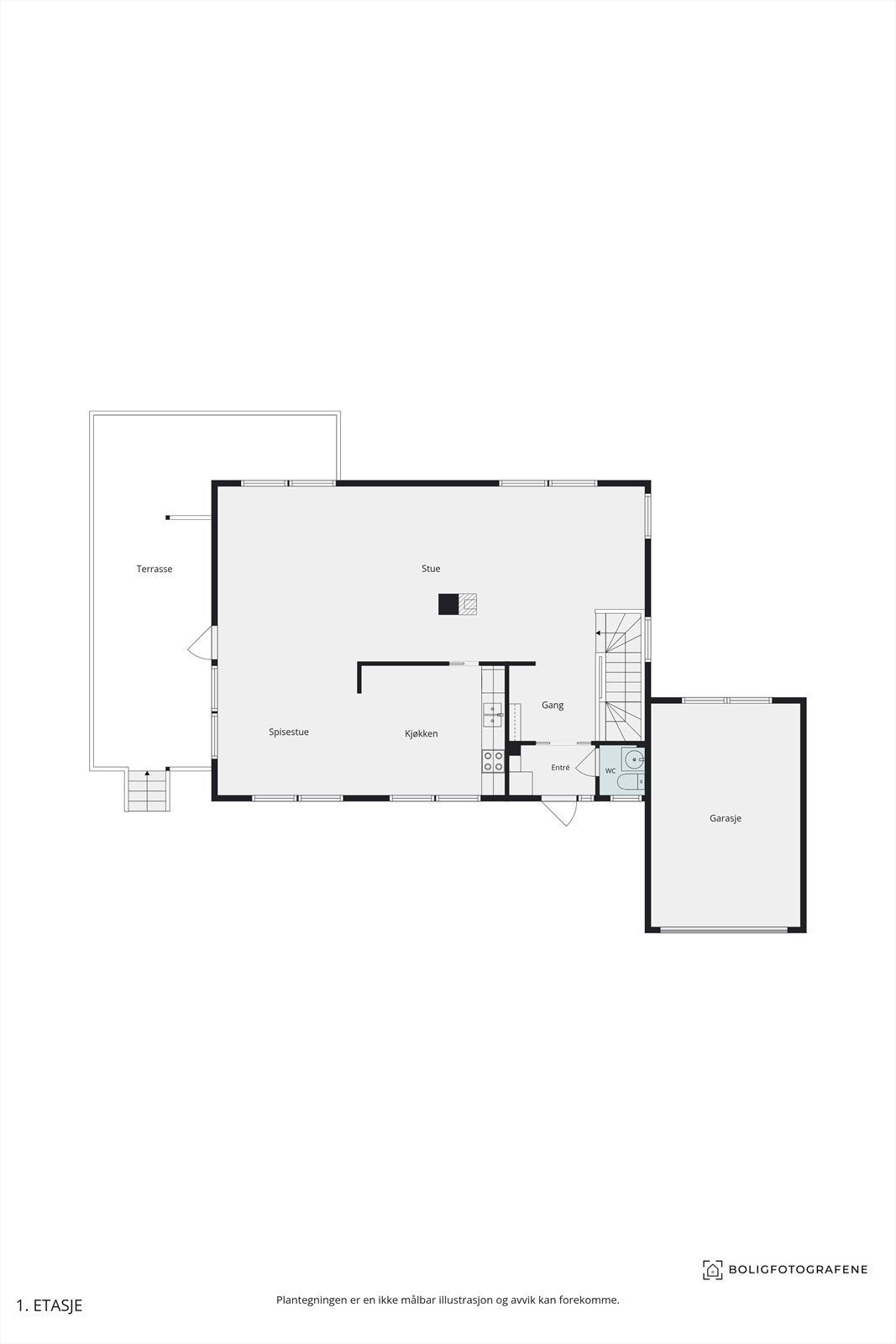Plantegning 1.etasje Galleribilde
