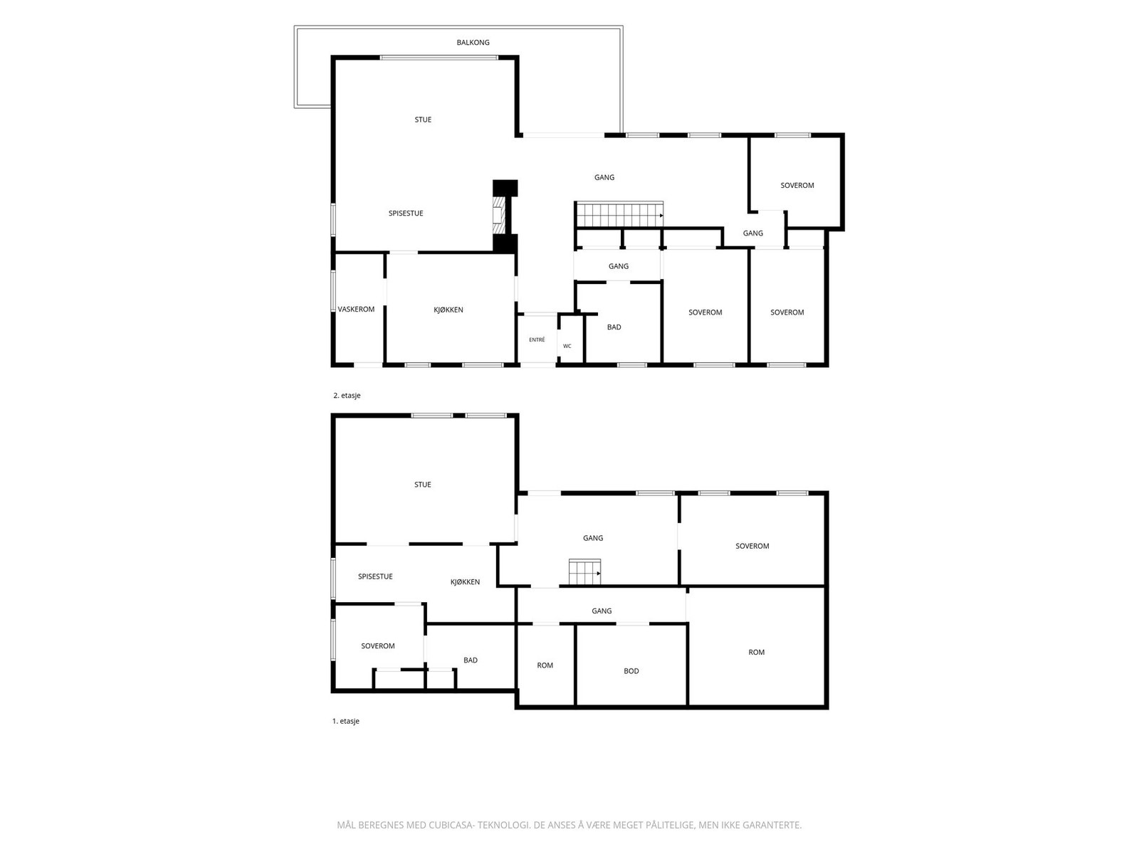 Plantegning - Begge plan Galleribilde