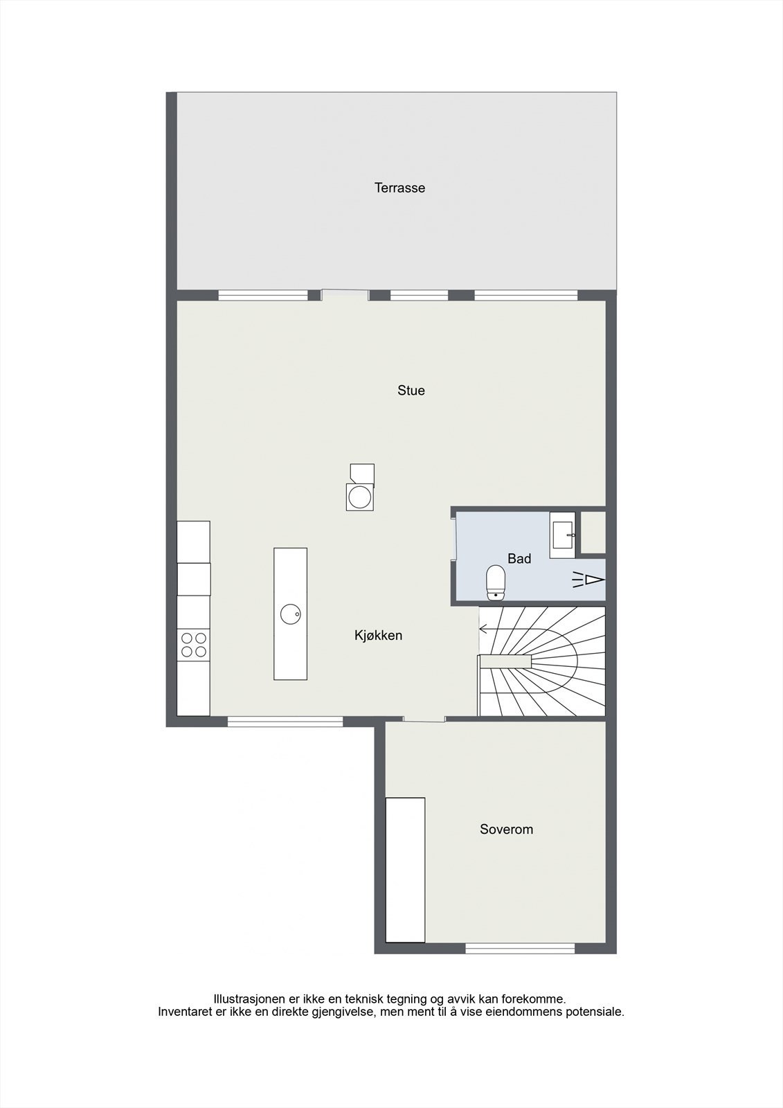 Muninveien 47 - 2D - 2. Floor - Letterhead Galleribilde