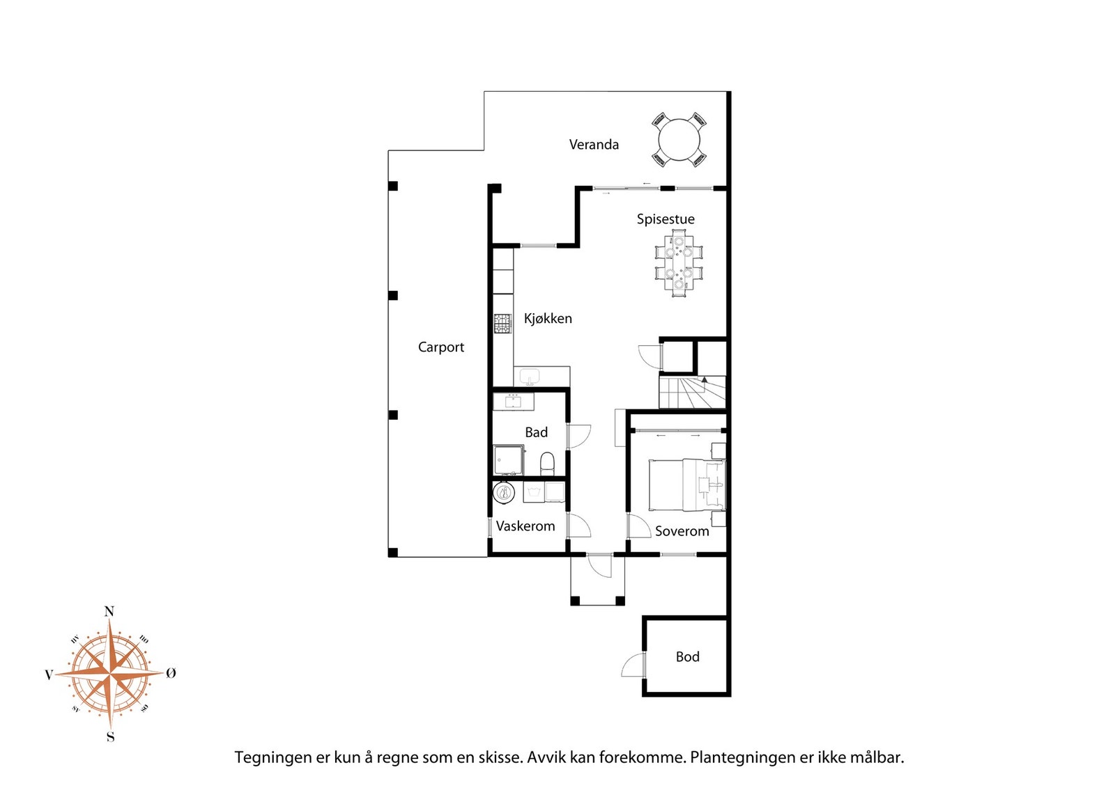 Planløsning 1. Etg. Galleribilde