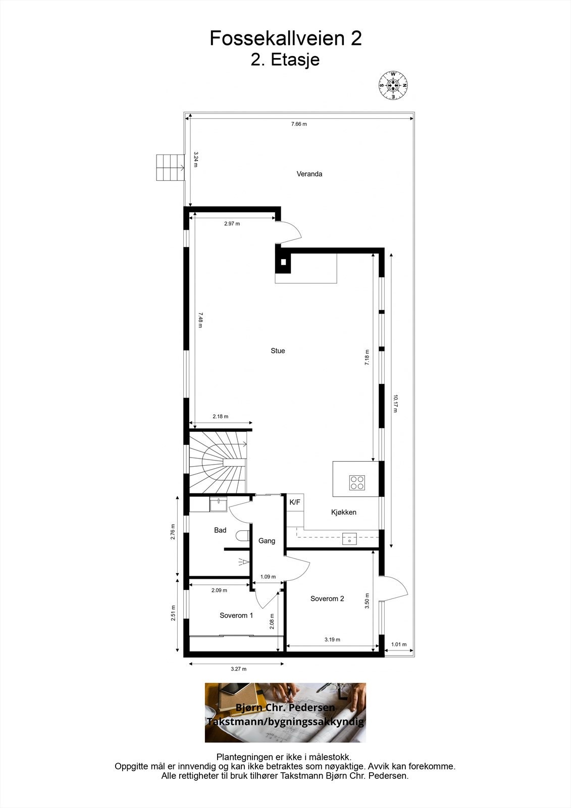 Plantegning 2. etasje Galleribilde