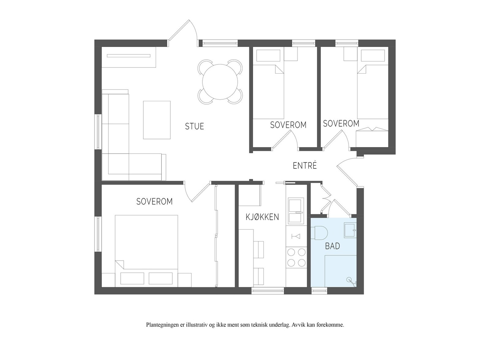 Plantegning Galleribilde