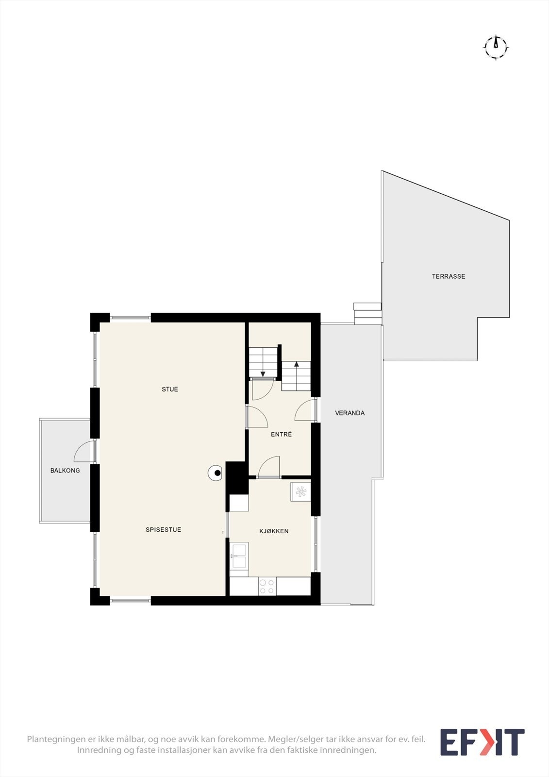 Plantegning 1. etasje Galleribilde