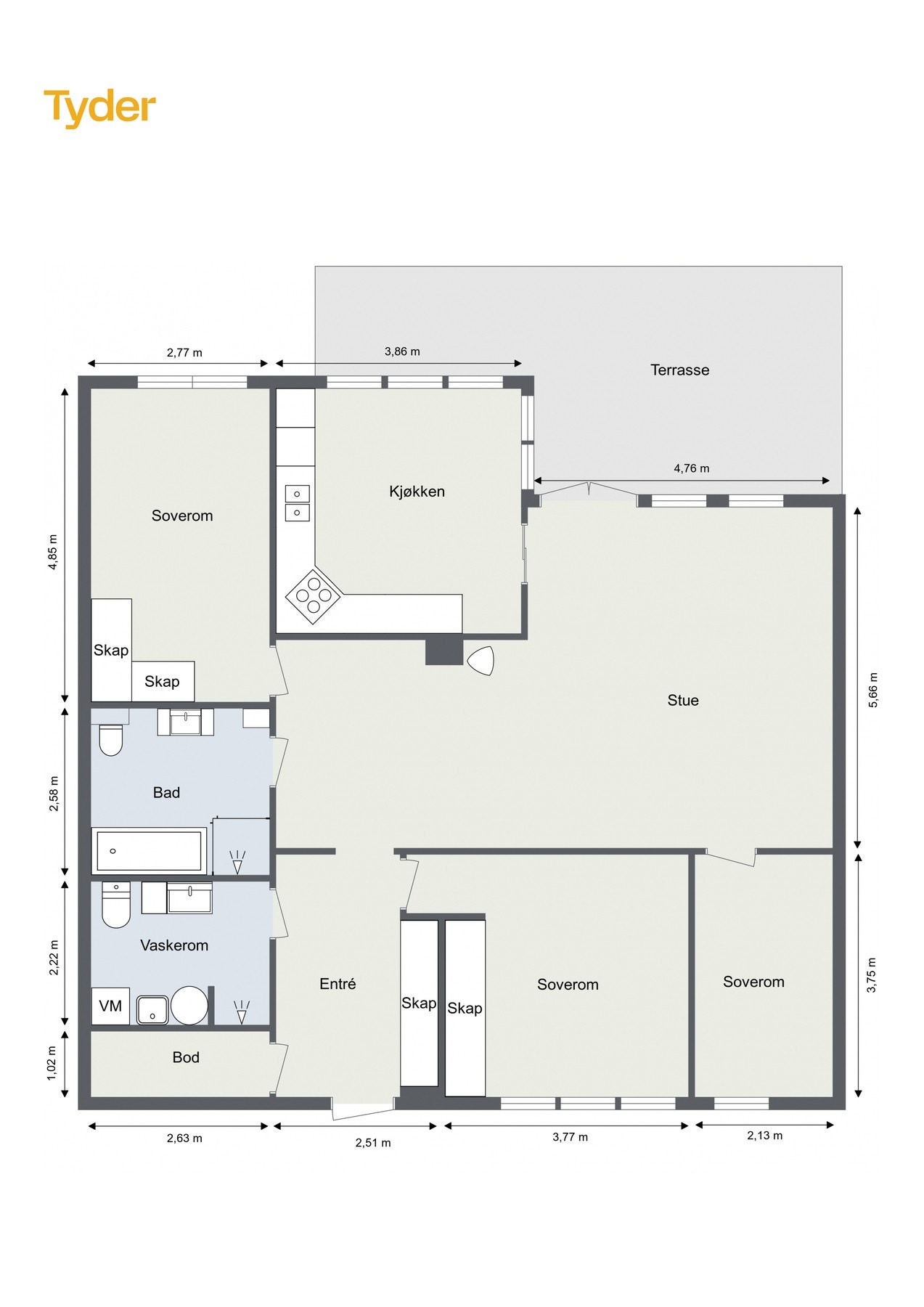 Plantegning 1.etasje Galleribilde