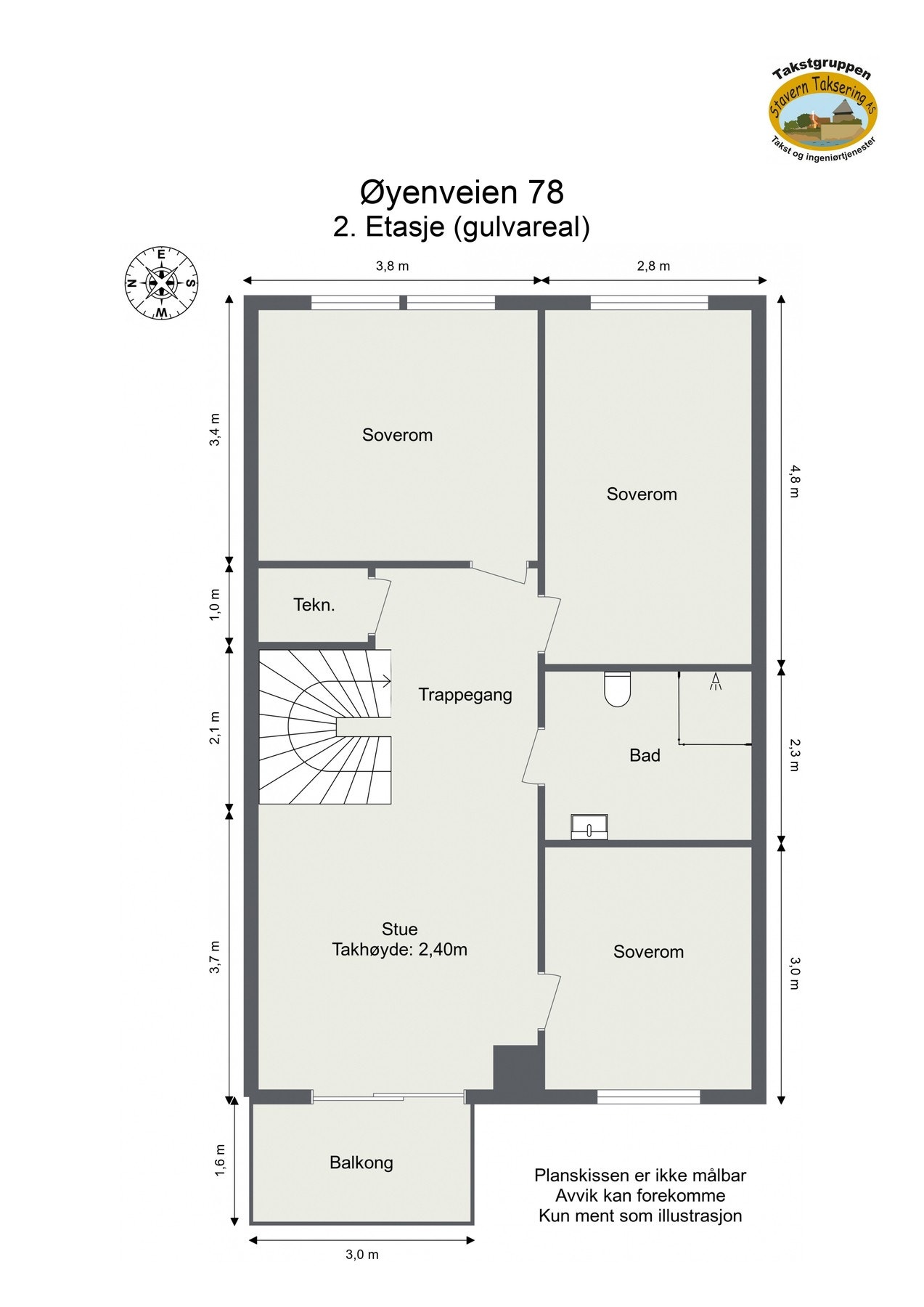 Plantegning 2.etasje Galleribilde