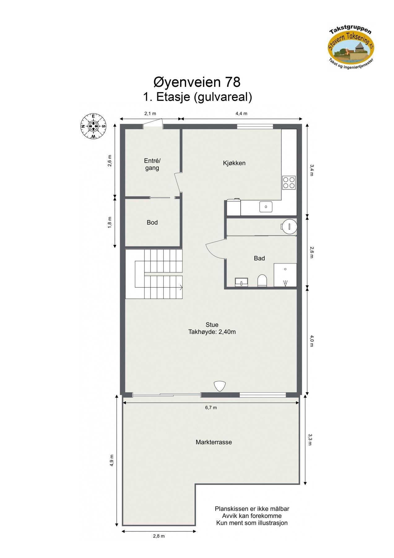 Plantegning 1.etasje Galleribilde