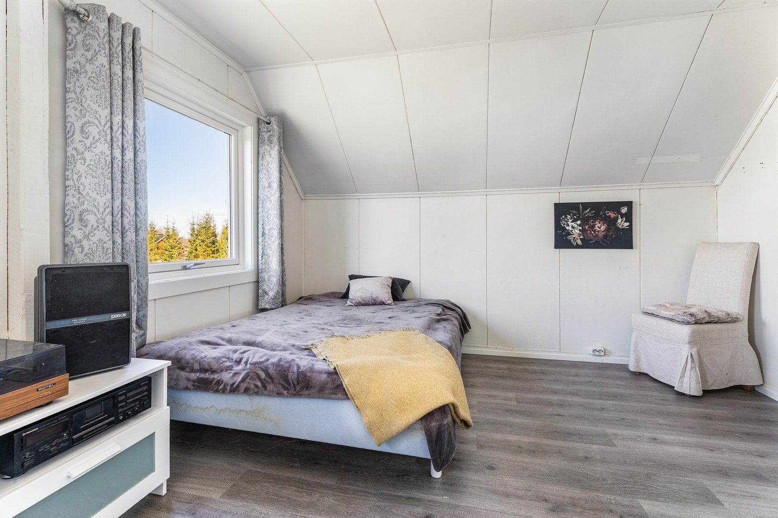 Soverom med ca. 18 kvm. gulvflate. Galleribilde
