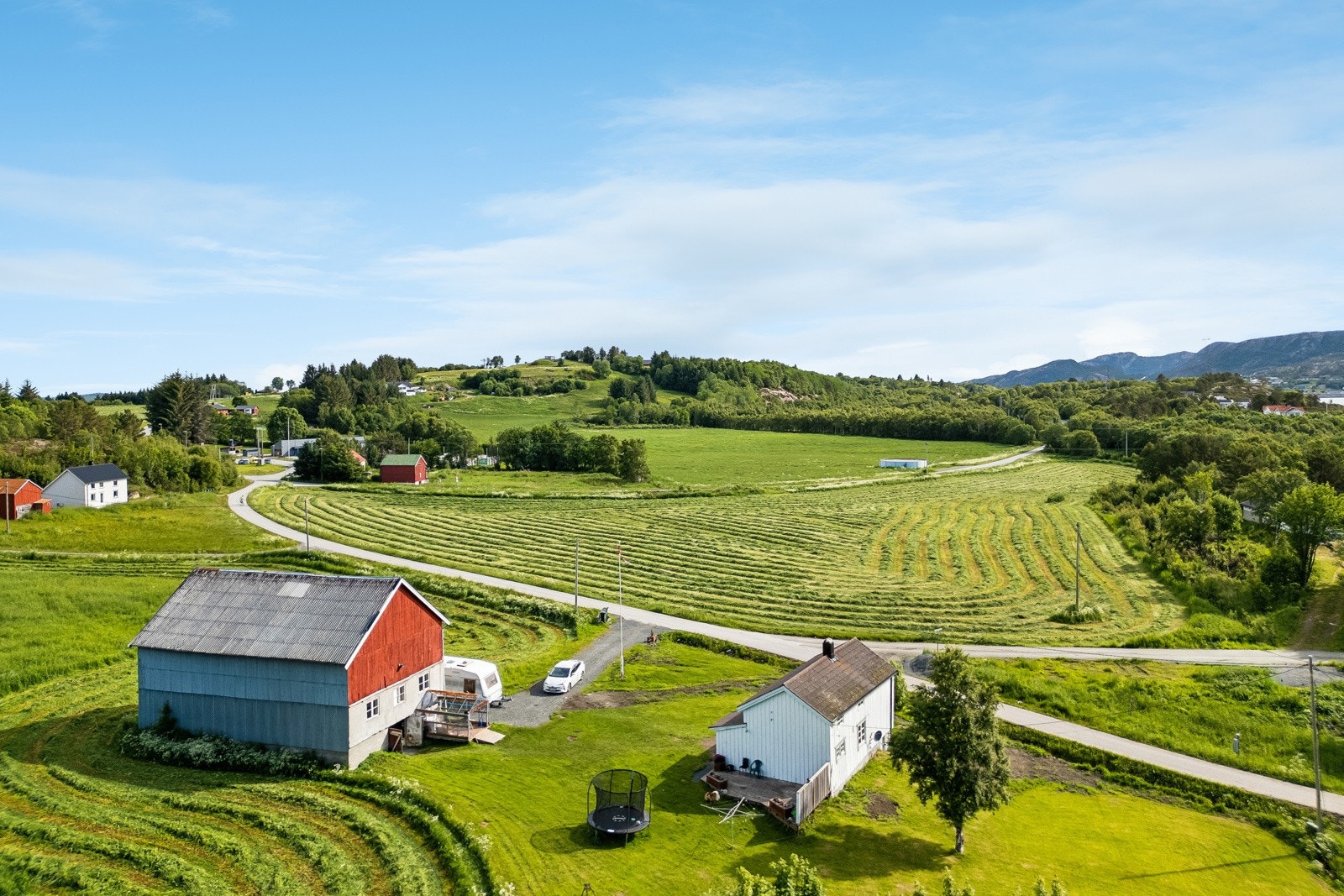 Gårdstun og omoråde Galleribilde
