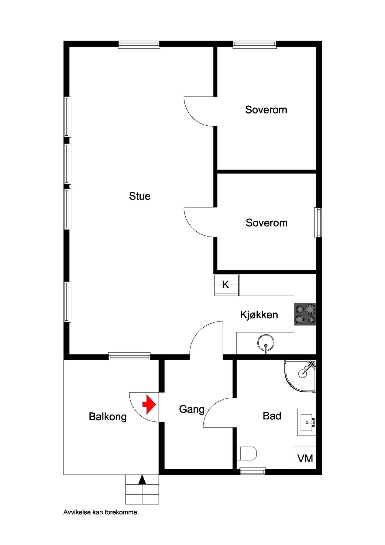 Plantegning Galleribilde