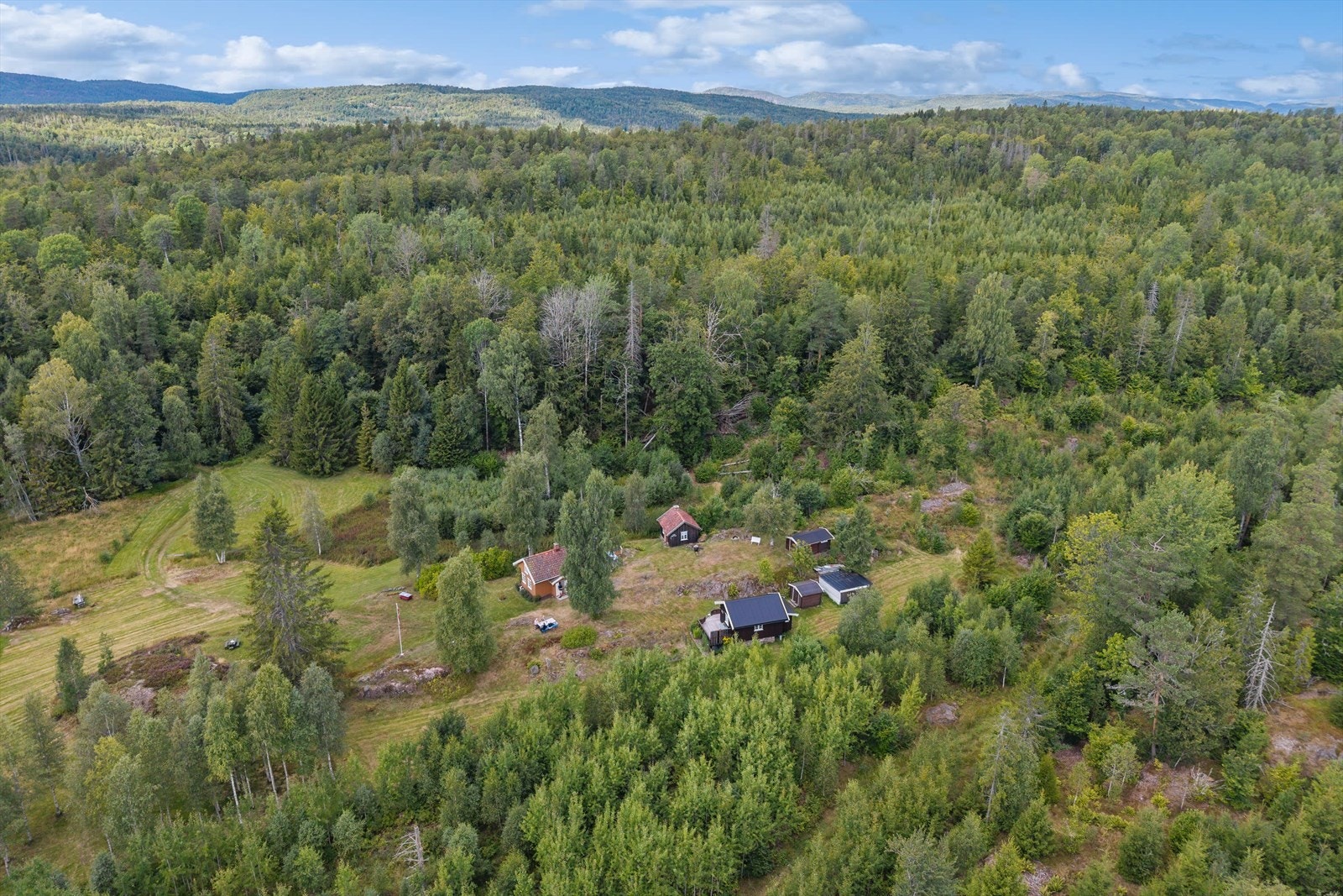 Hytta ligger fredelig til omgitt av vakker skog og flott natur, noe som gir de perfekte rammene for rekreasjon og avkobling året rundt. Galleribilde