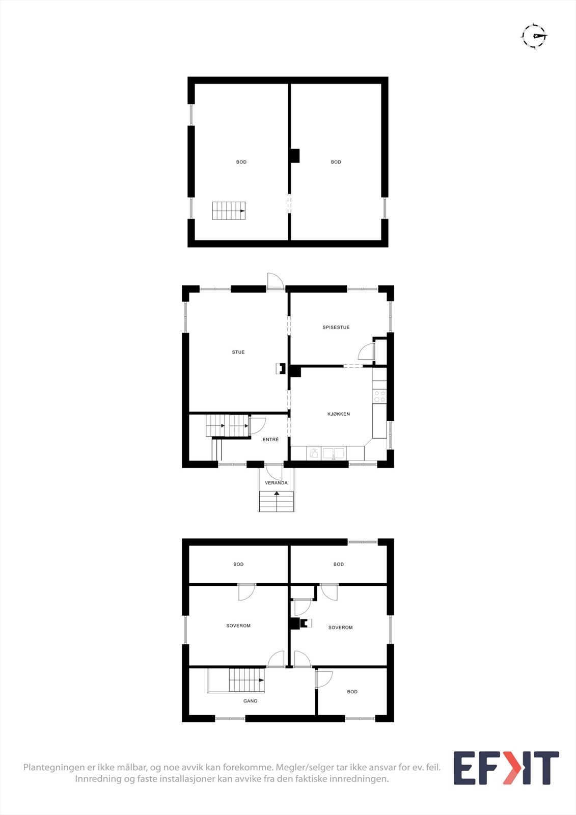 Plantegninger alle plan. Galleribilde