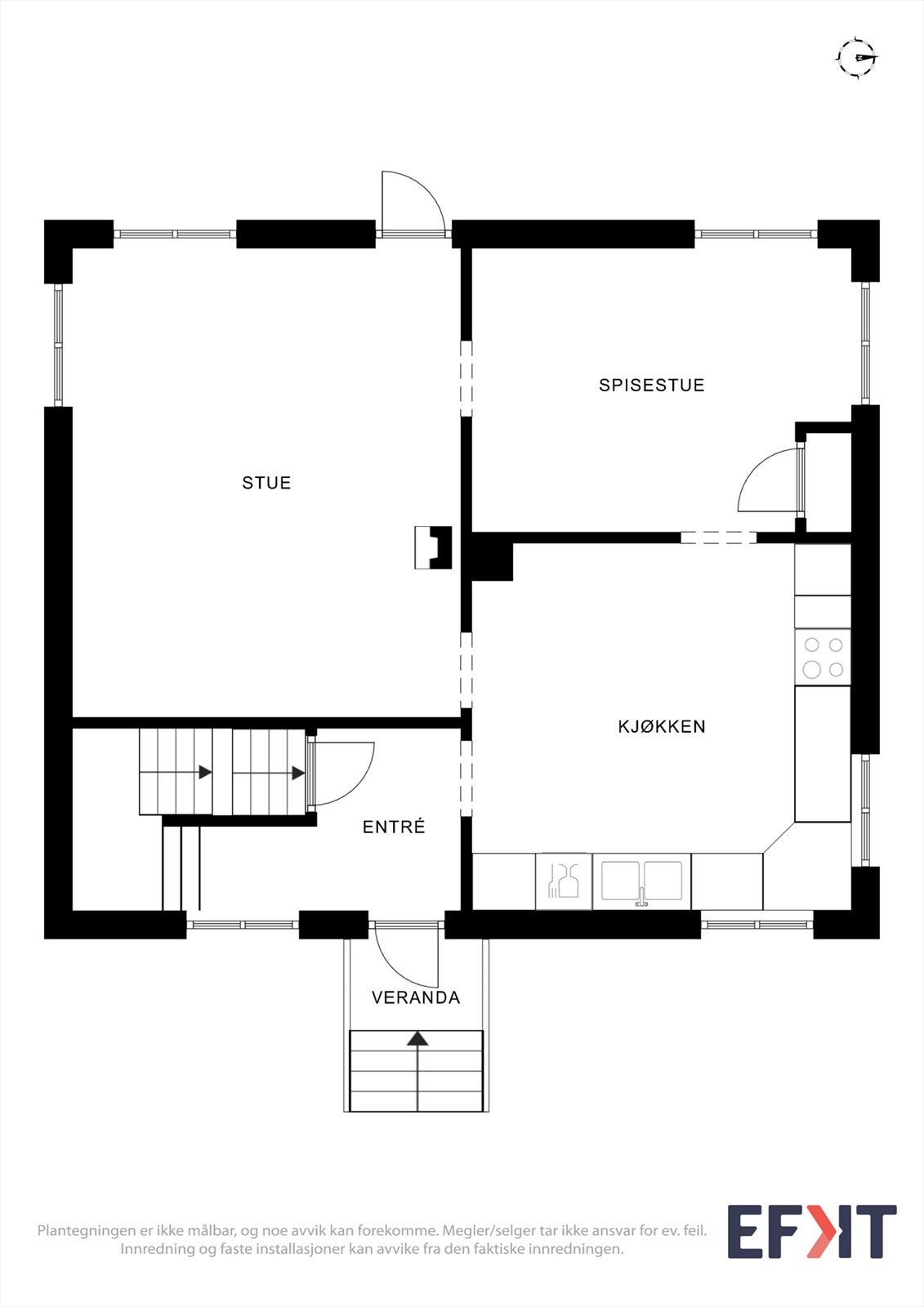 Plantegning 1. etasje Galleribilde