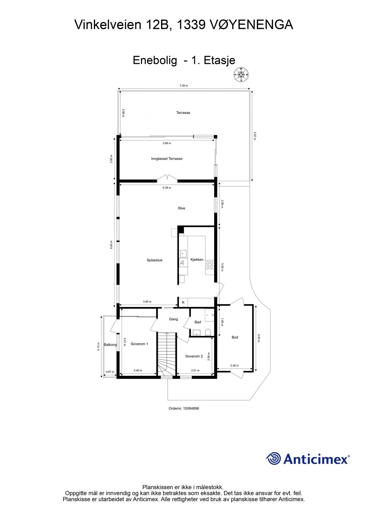 Plantegning - 1. etasje Galleribilde