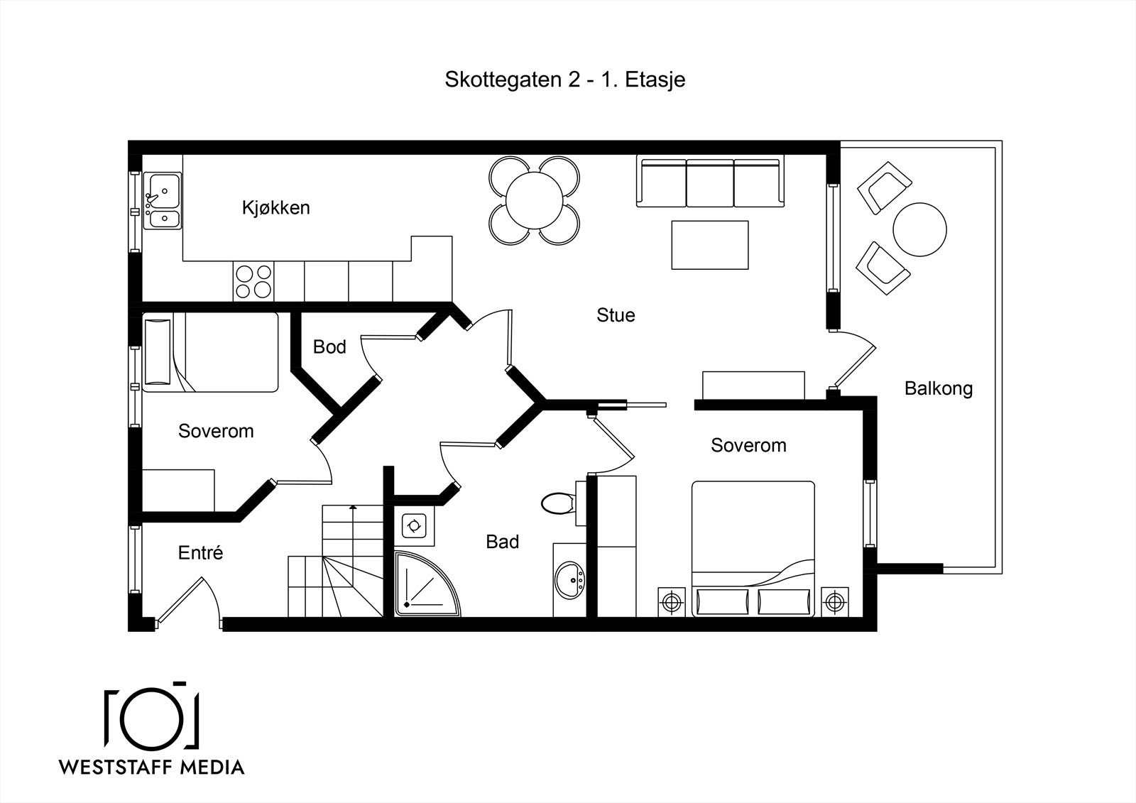 Planløsning 4. etasje Galleribilde
