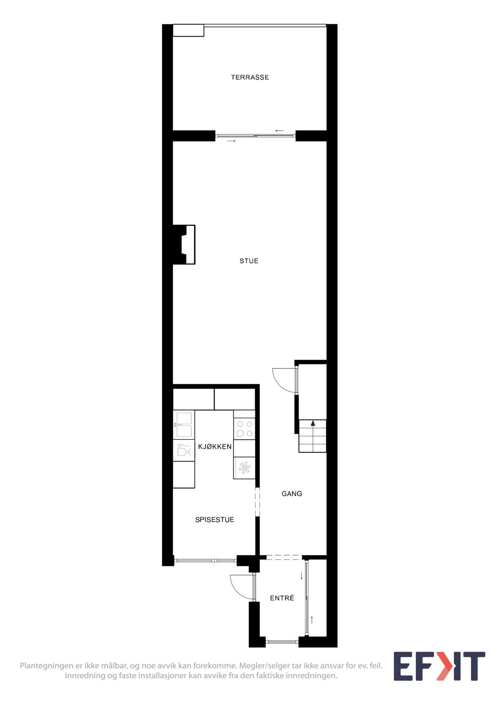 Plantegning 1. etg. Galleribilde