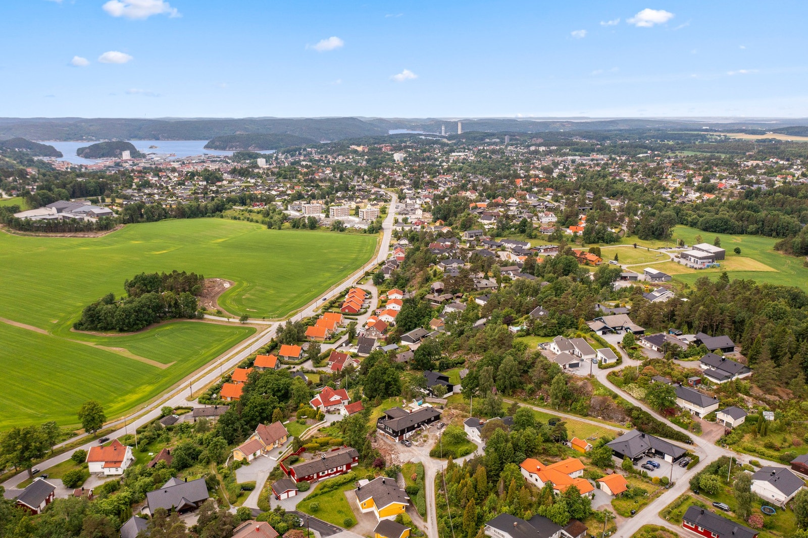 Oversiktsbilde over omkringliggende områder Galleribilde