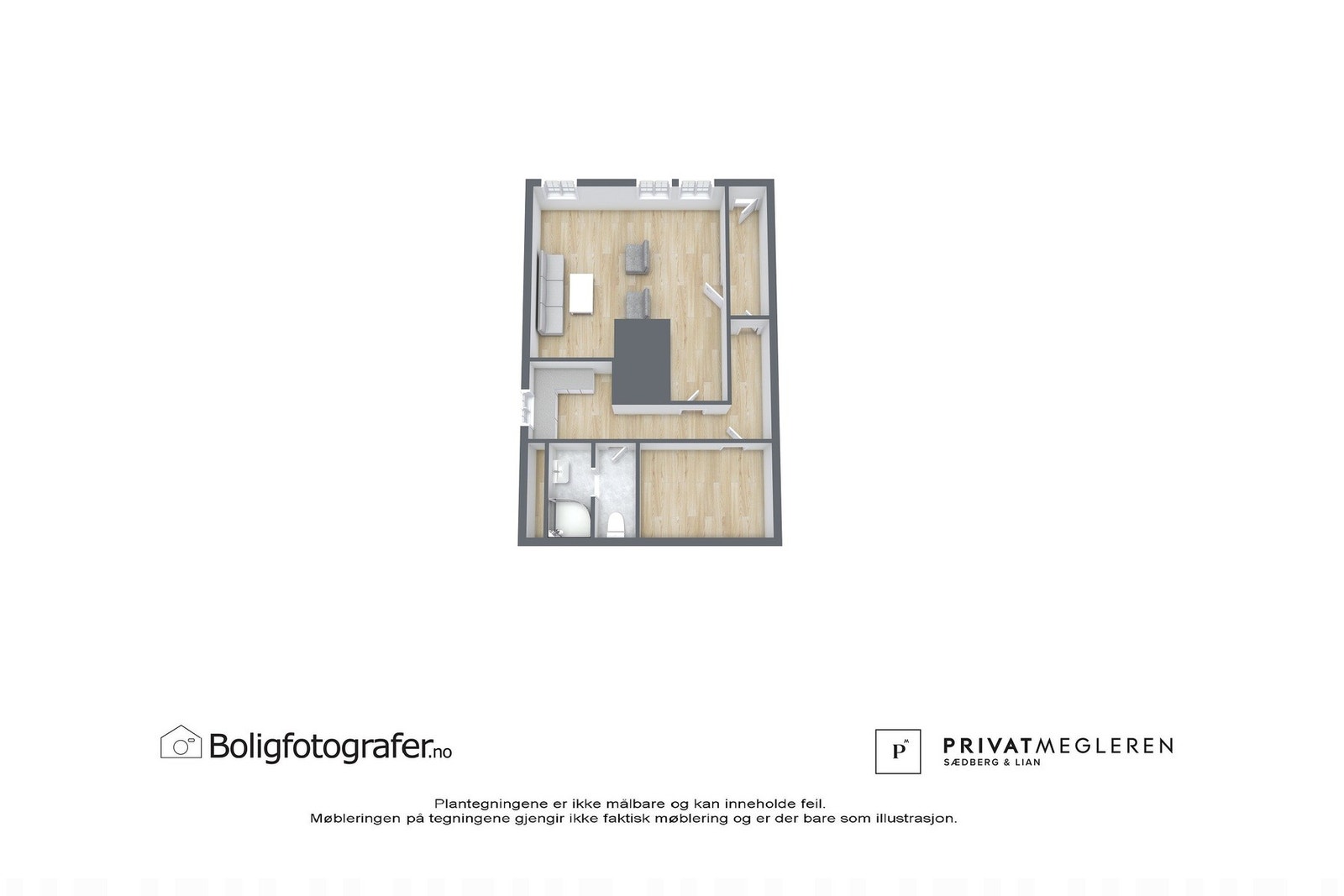3D Planskisse / første etasje Galleribilde