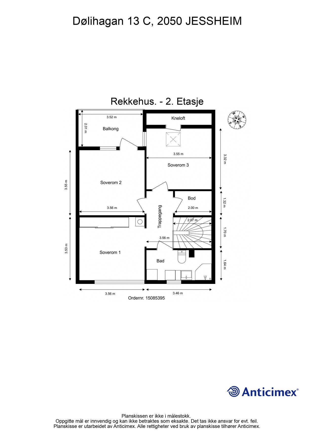Plantegning 2. etasje. Galleribilde