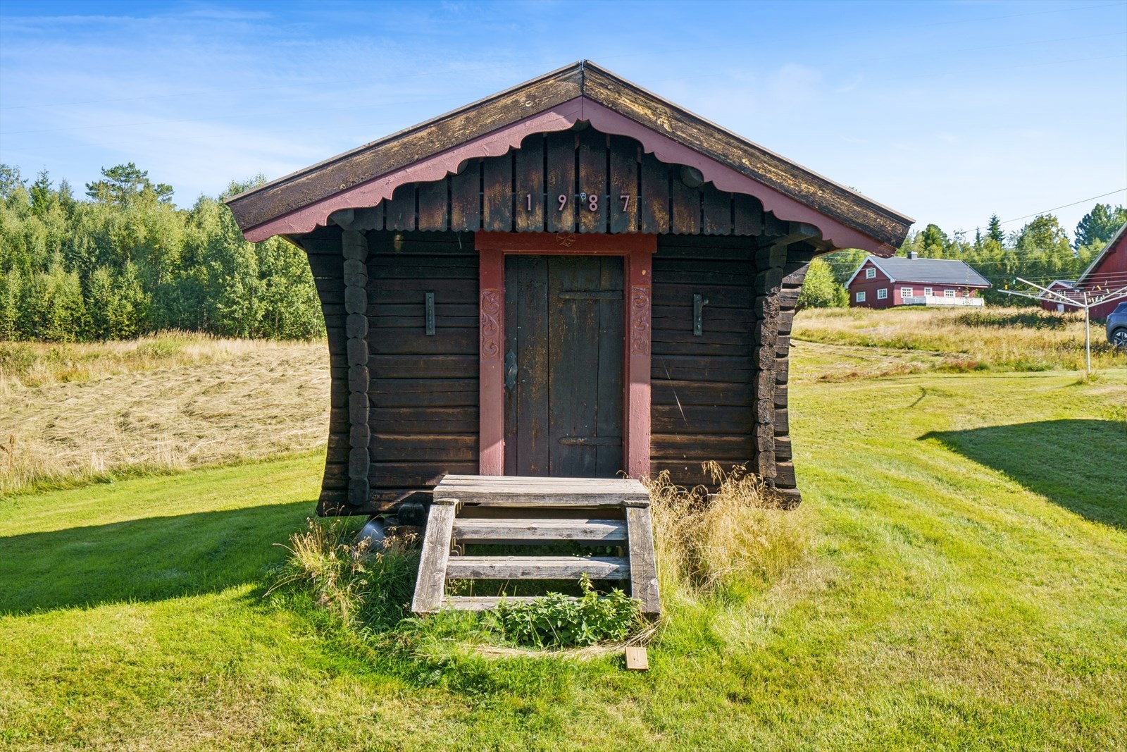 Hvert stabbur er på mellom 10 og 12 kvadratmeter. Galleribilde